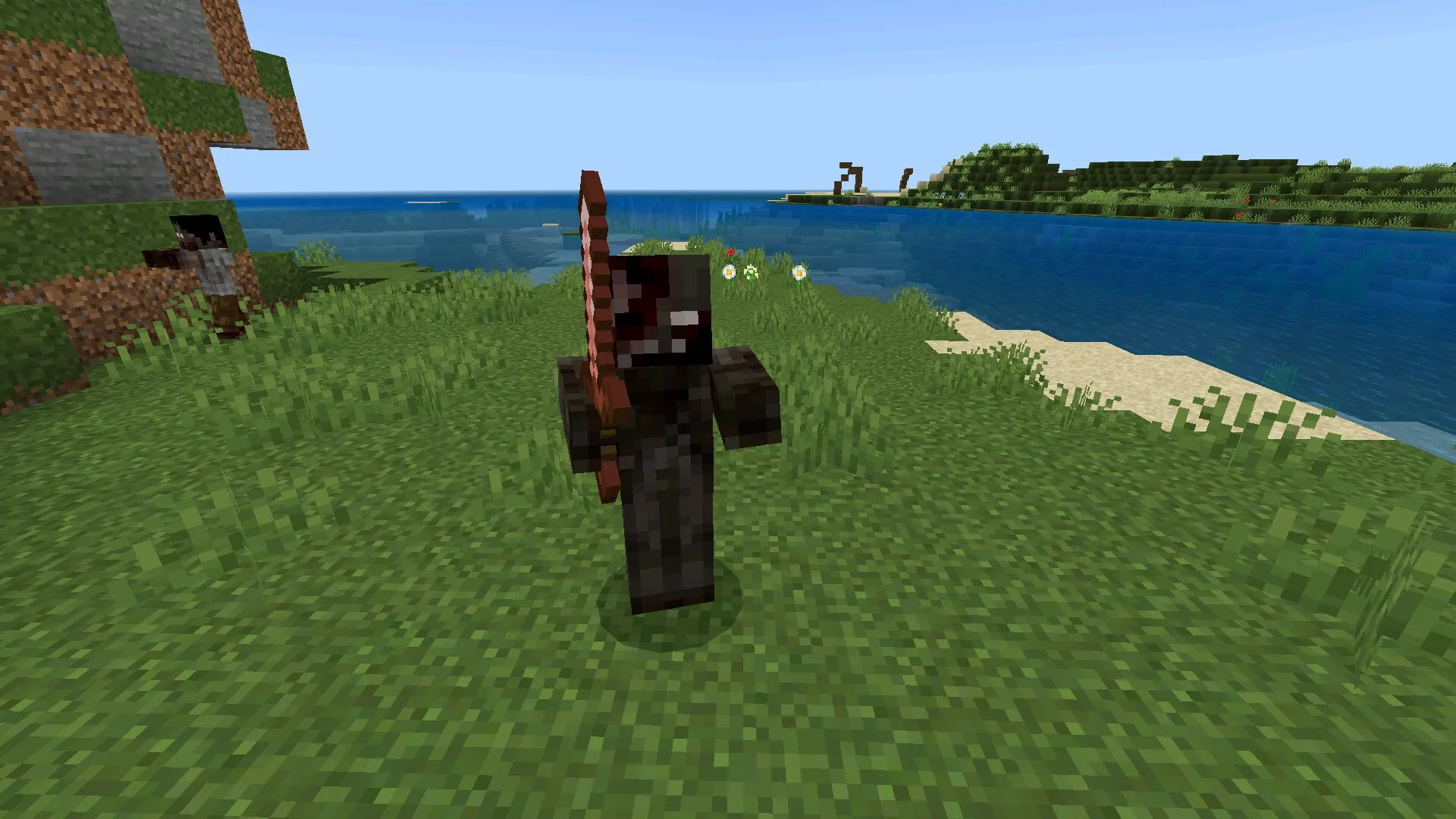 Моб из мода на 100 дней зомби апокалипсиса в Майнкрафт ПЕ