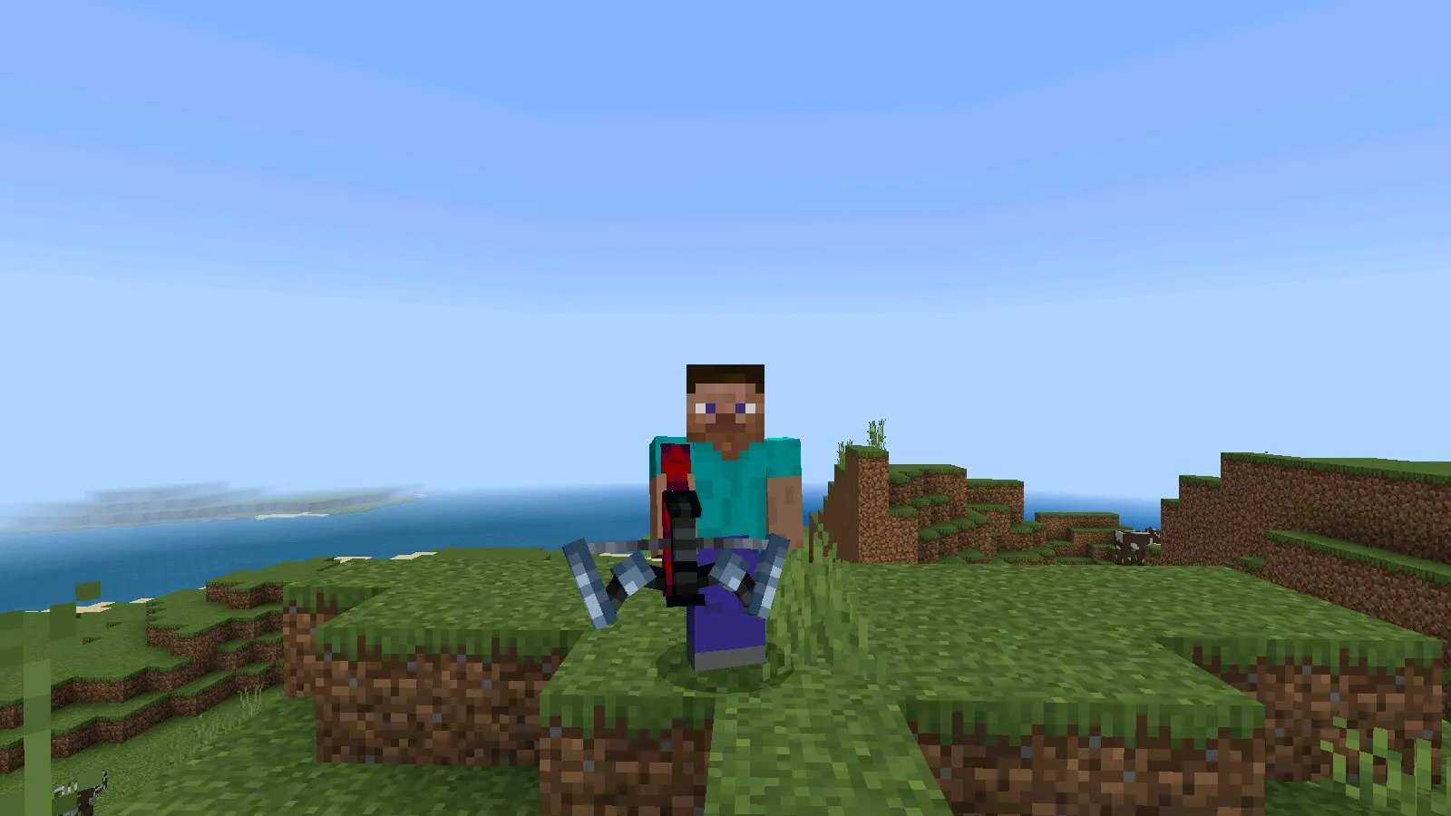 На холме из мода на Гарпун в Майнкрафт ПЕ