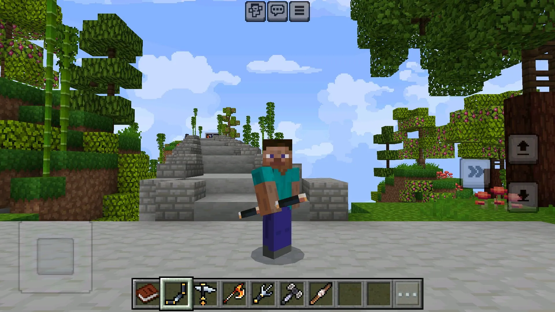 Нунчаки из мода на ниндзя в Майнкрафт ПЕ