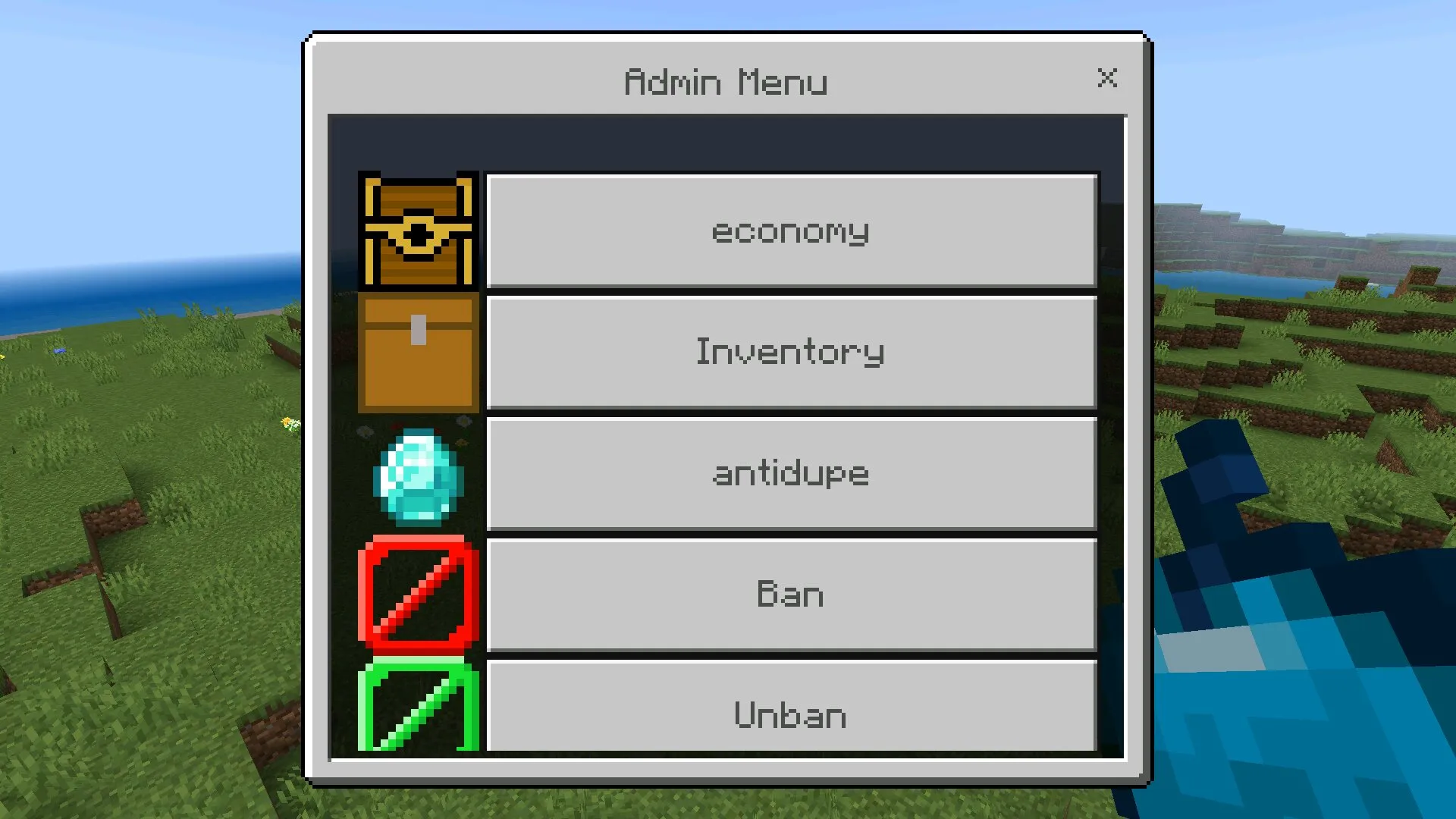 Опции из модов для игры на сервере в Майнкрафт ПЕ