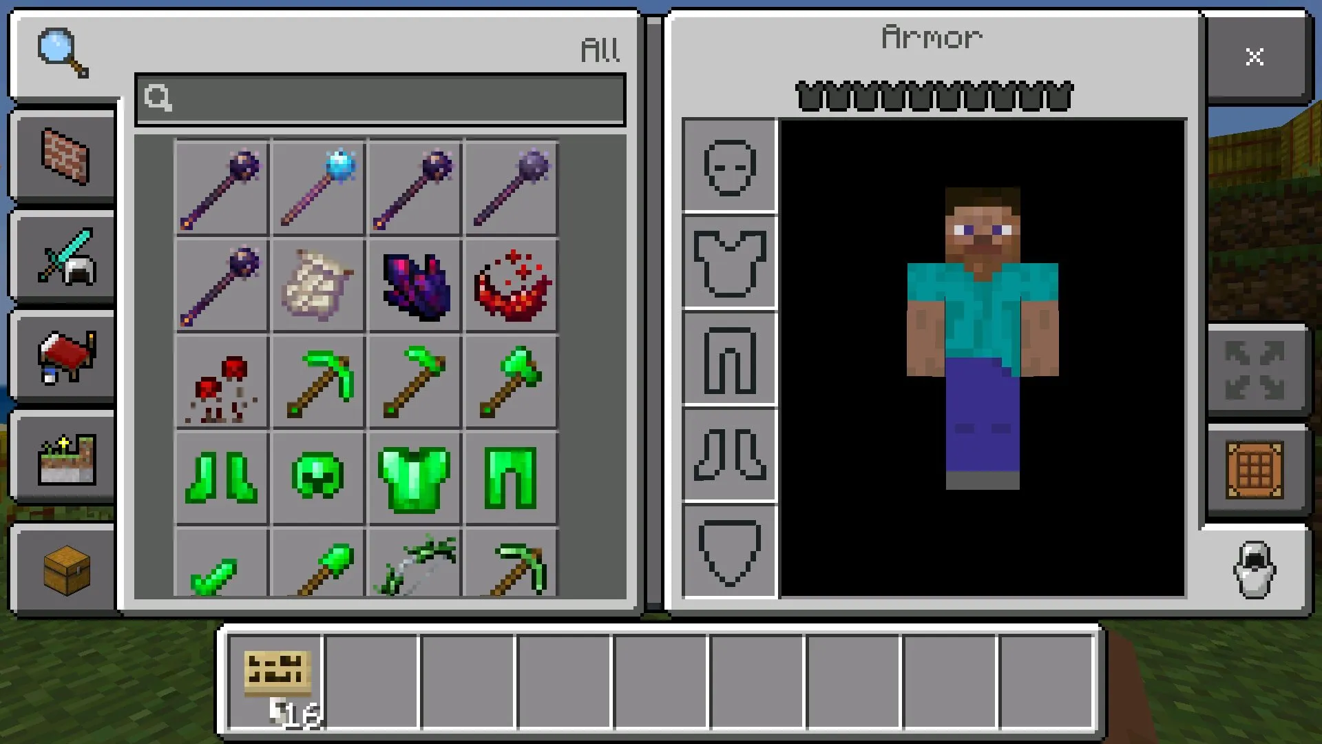 Оружие из сборок модов для серверов в Майнкрафт ПЕ