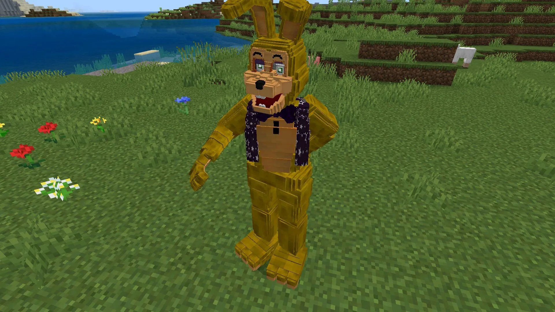 Мод на спринг костюм в Майнкрафт ПЕ