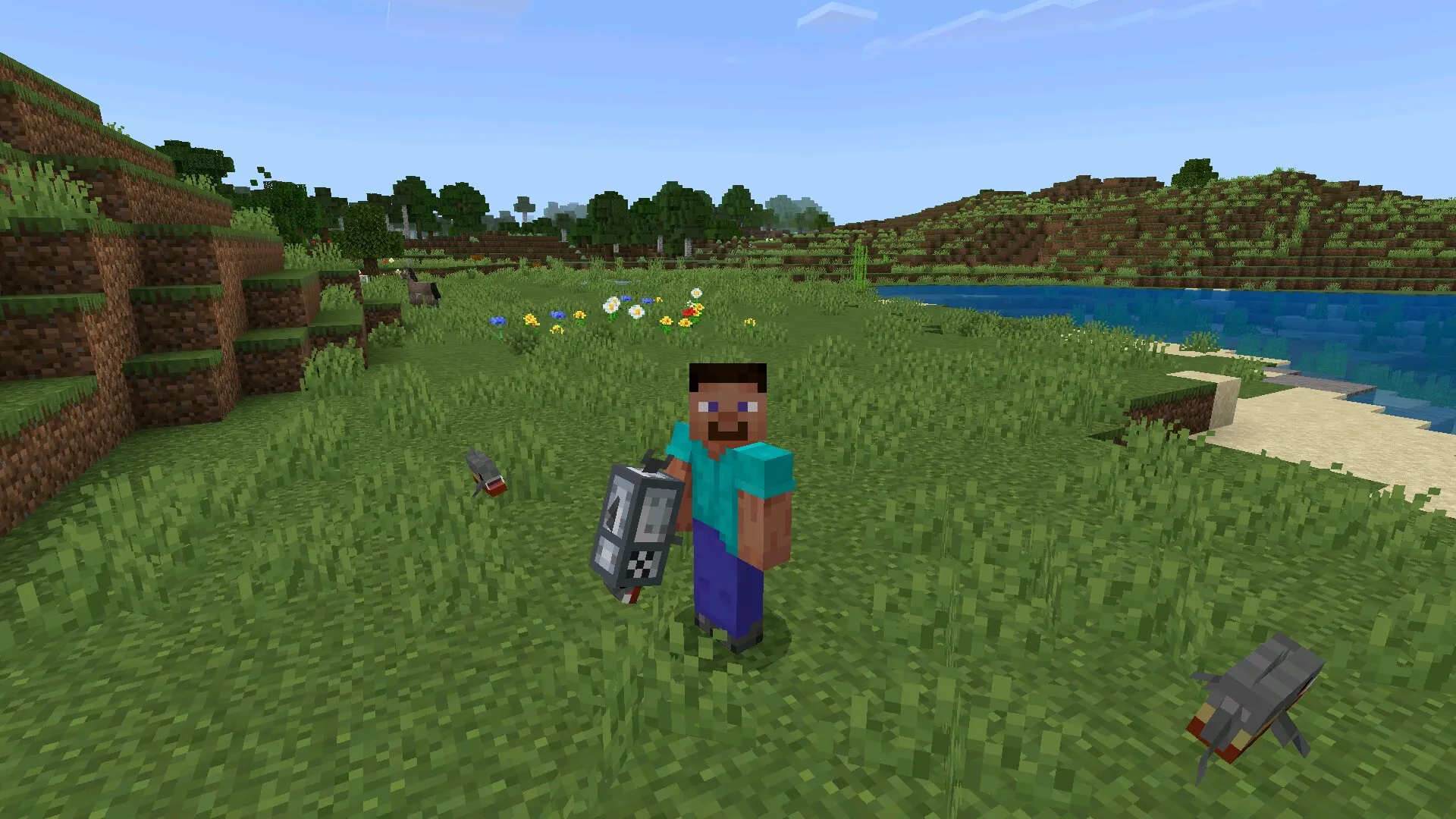 Пиранометатель из мода на домашних животных в Майнкрафт ПЕ