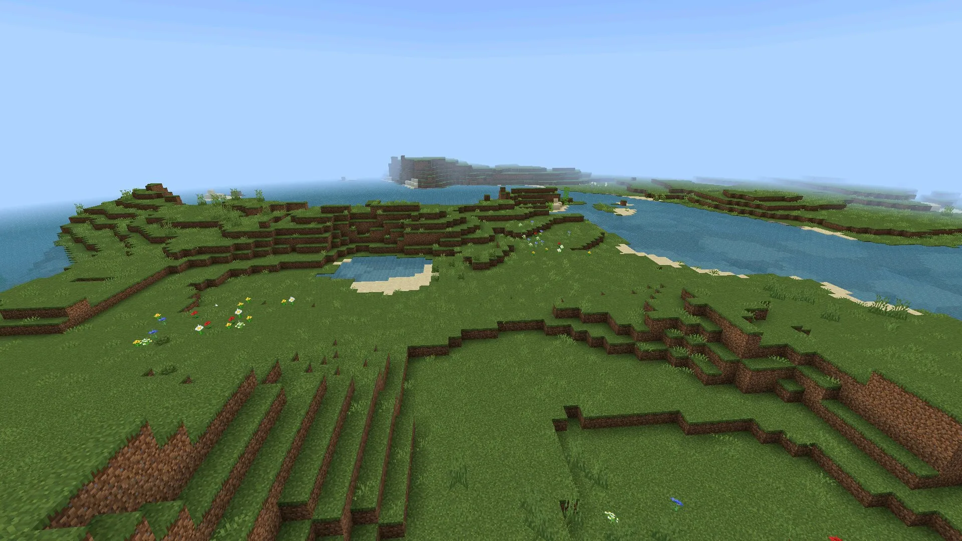 Поле из мода на производительность в Майнкрафт ПЕ