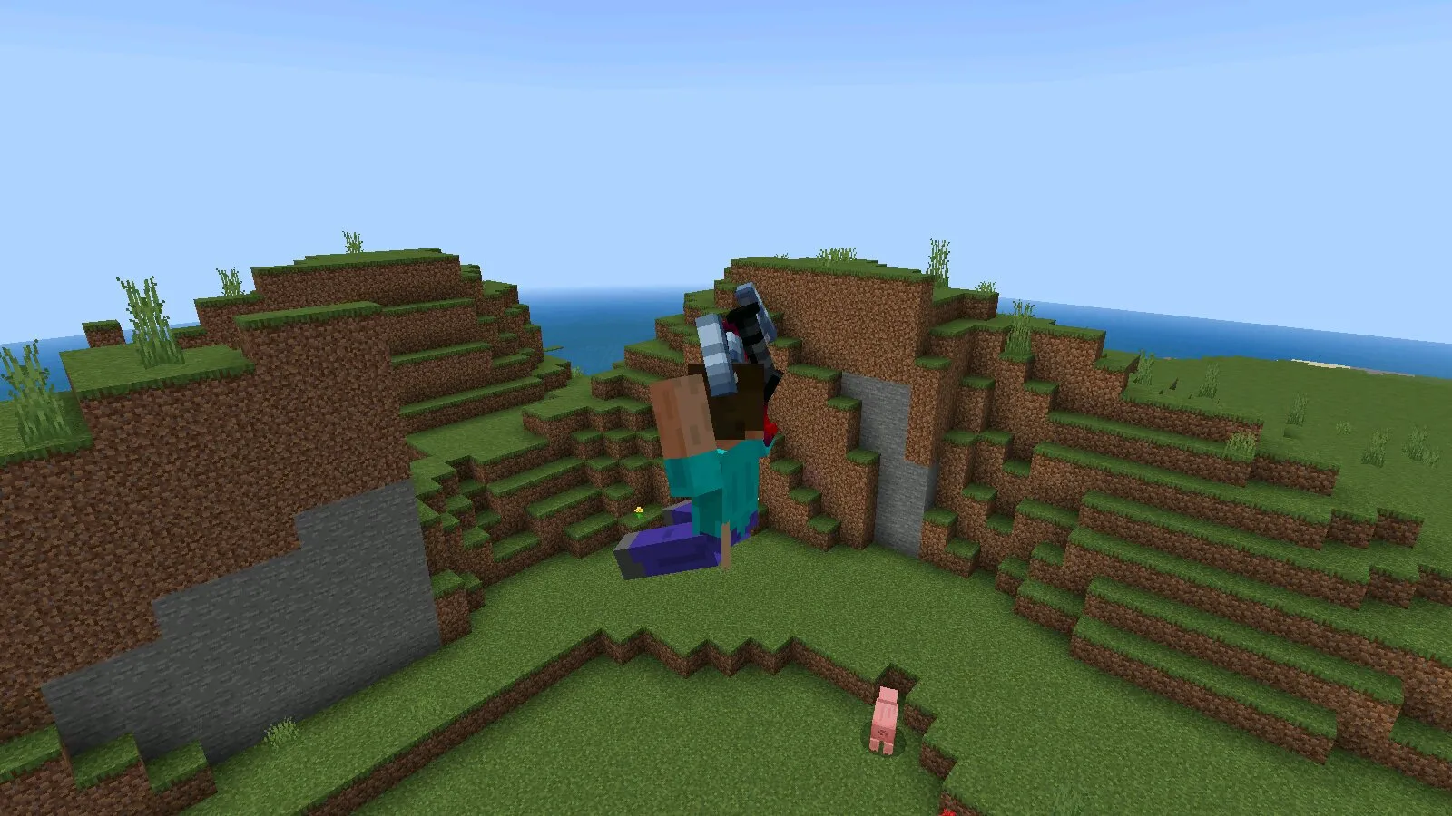 Полет из мода на Гарпун в Майнкрафт ПЕ