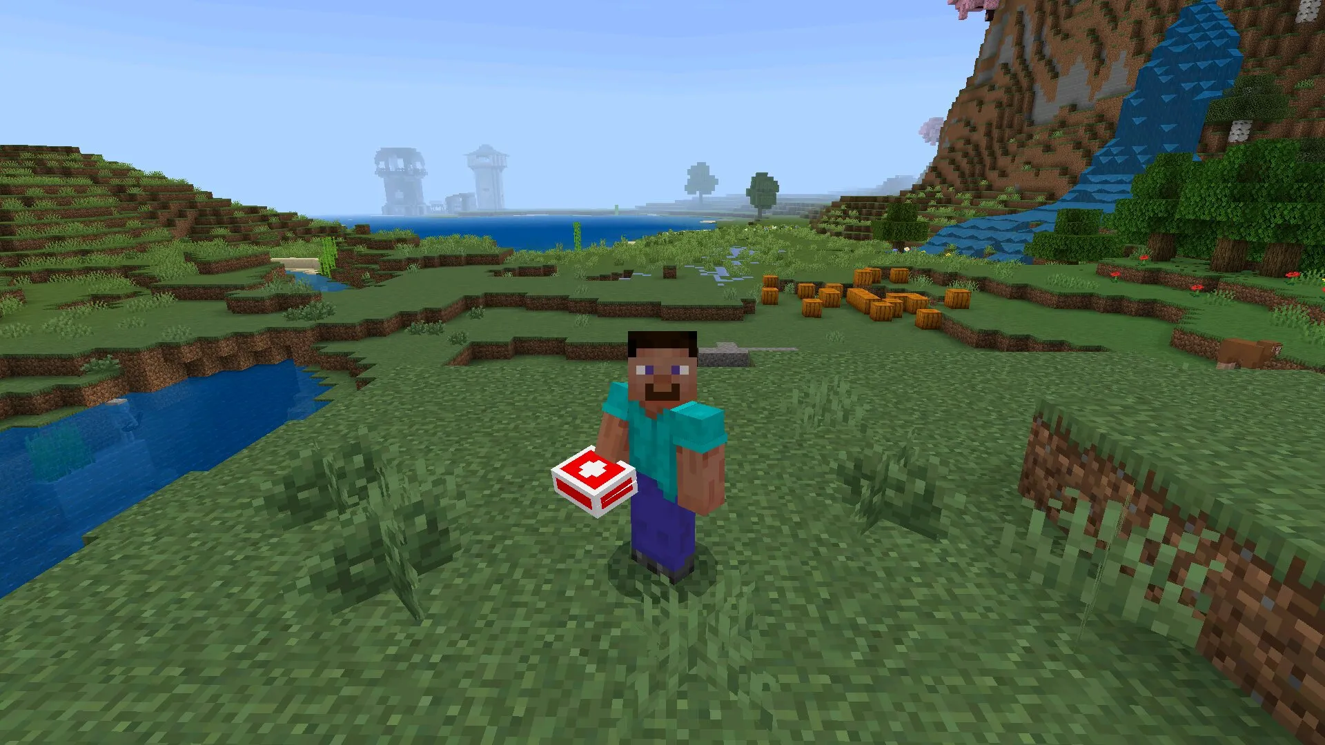 Предмет из мода на аптечку в Майнкрафт ПЕ