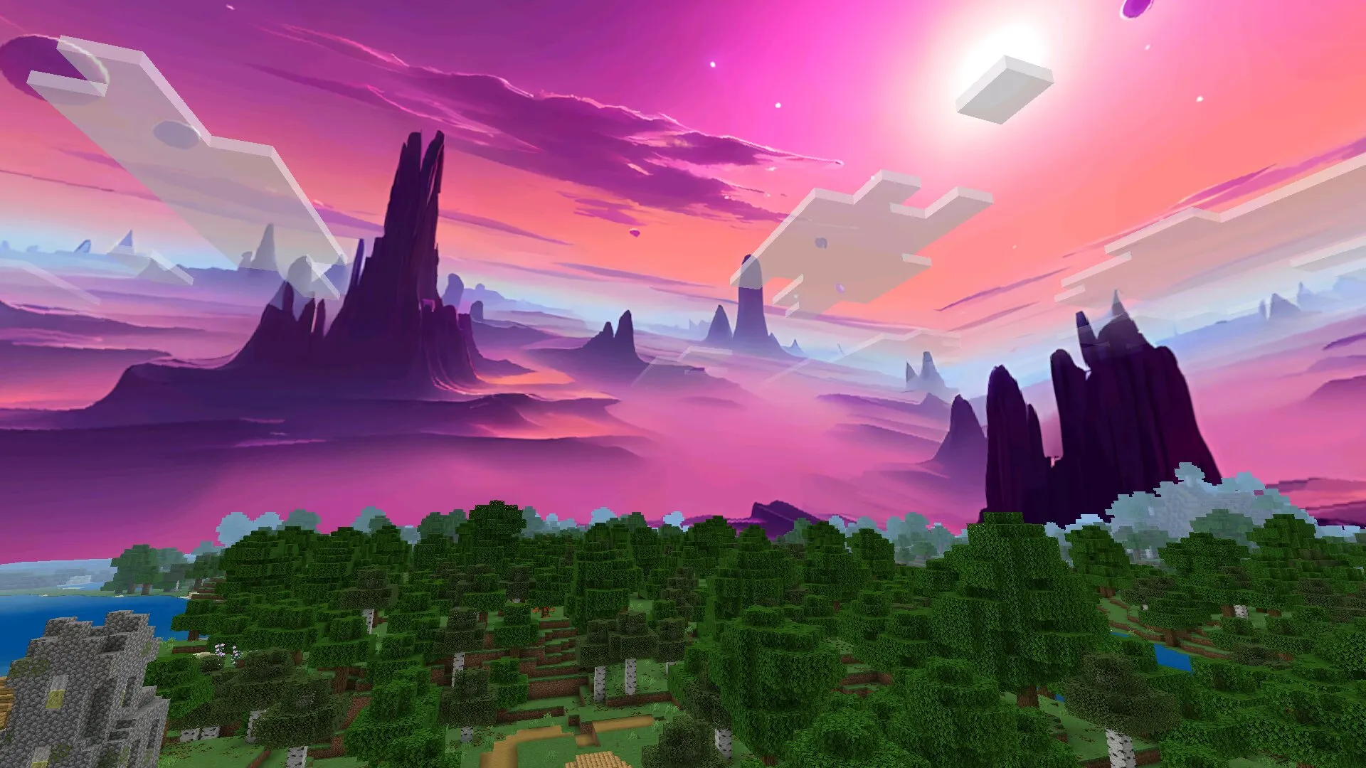 Пустыня из текстур на небо в Майнкрафт ПЕ