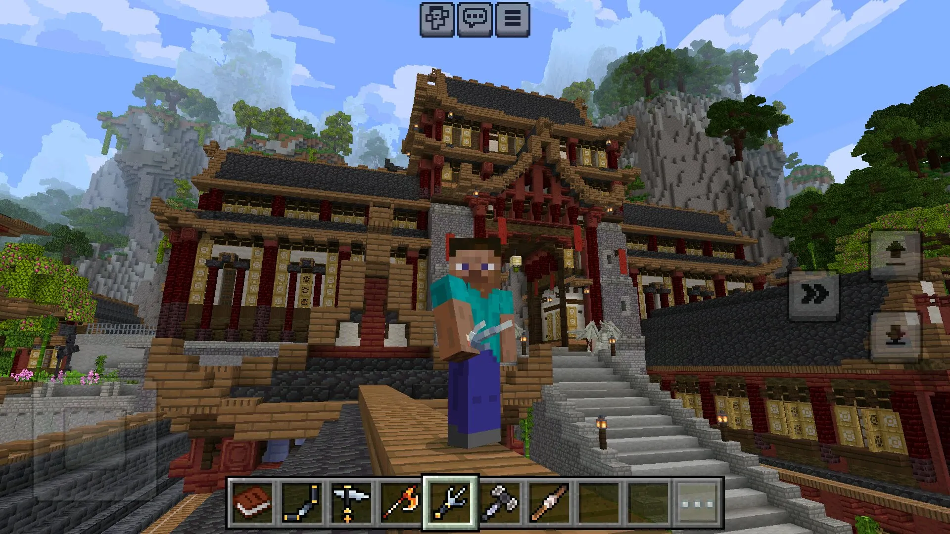 Саи из мода на ниндзя в Майнкрафт ПЕ