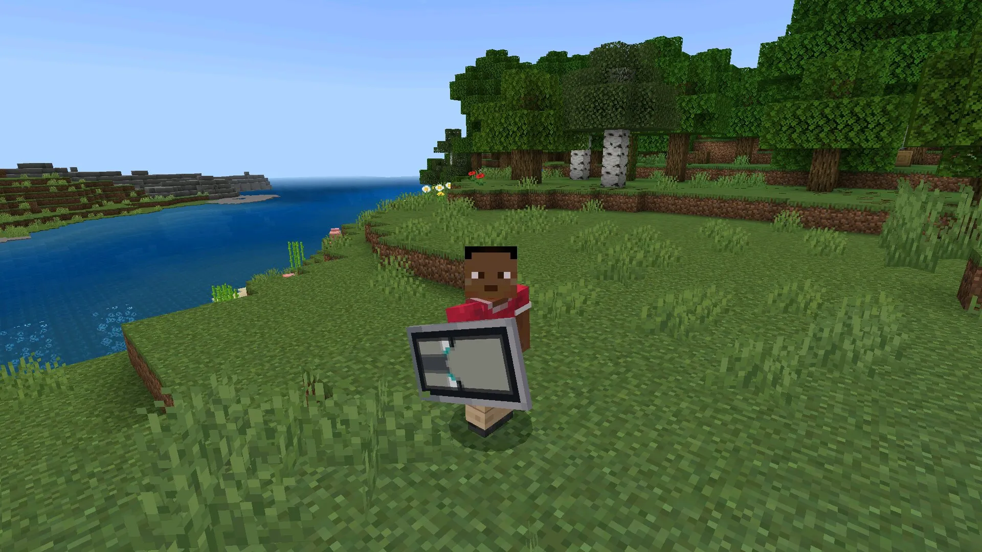 Щит из модов для пвп серверов в Майнкрафт ПЕ