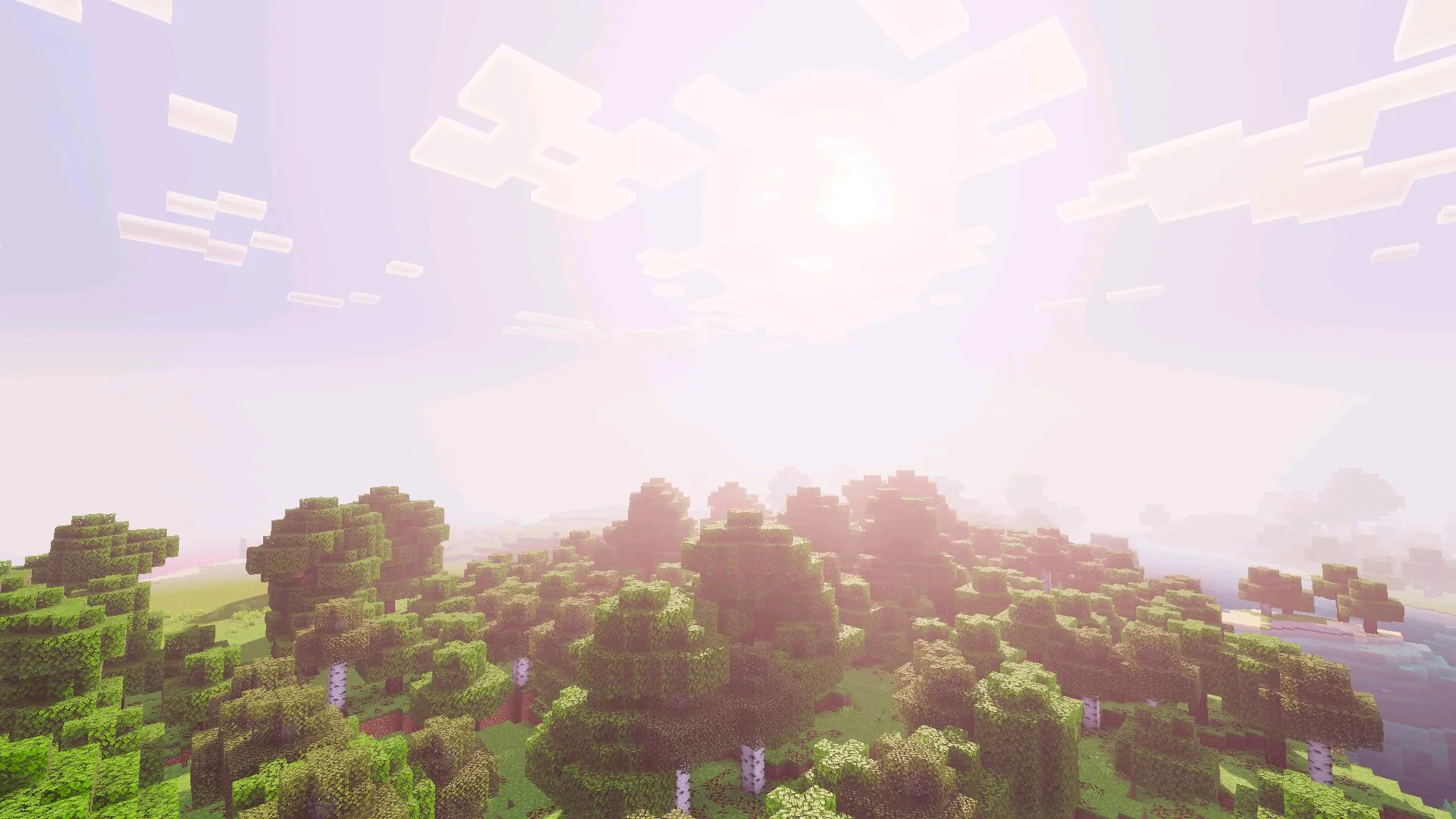 Солнце из шейдеров Призма в Майнкрафт ПЕ