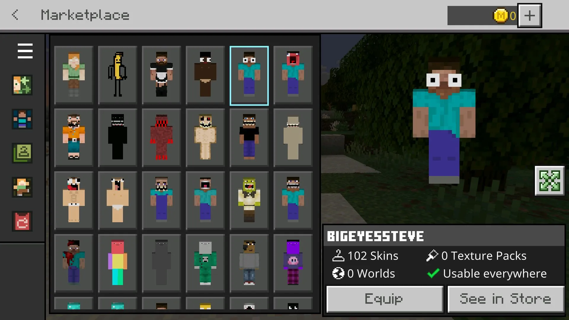 Мод на смену скина в Майнкрафт ПЕ