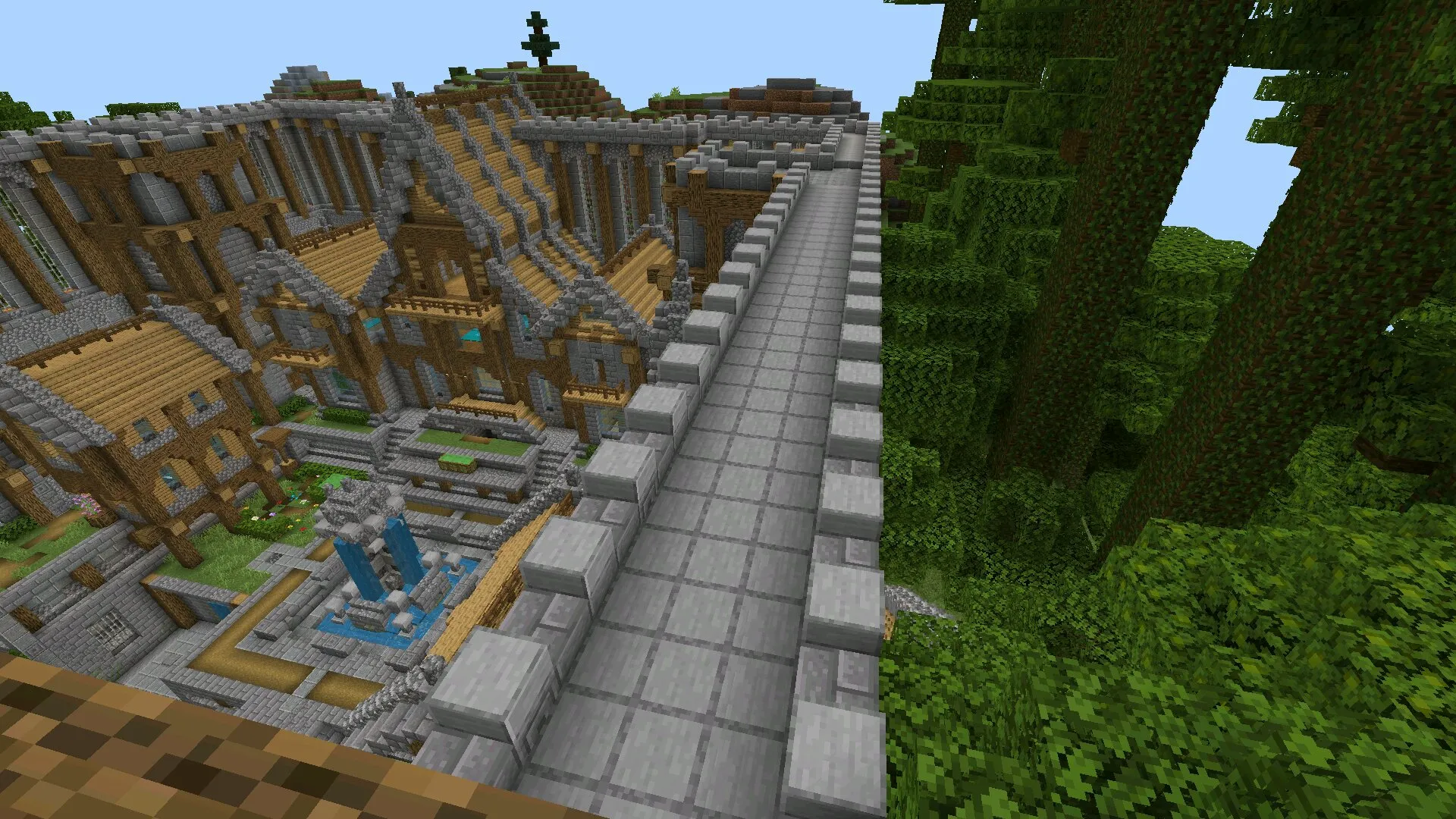 Стена из карты на мини игры в Minecraft PE