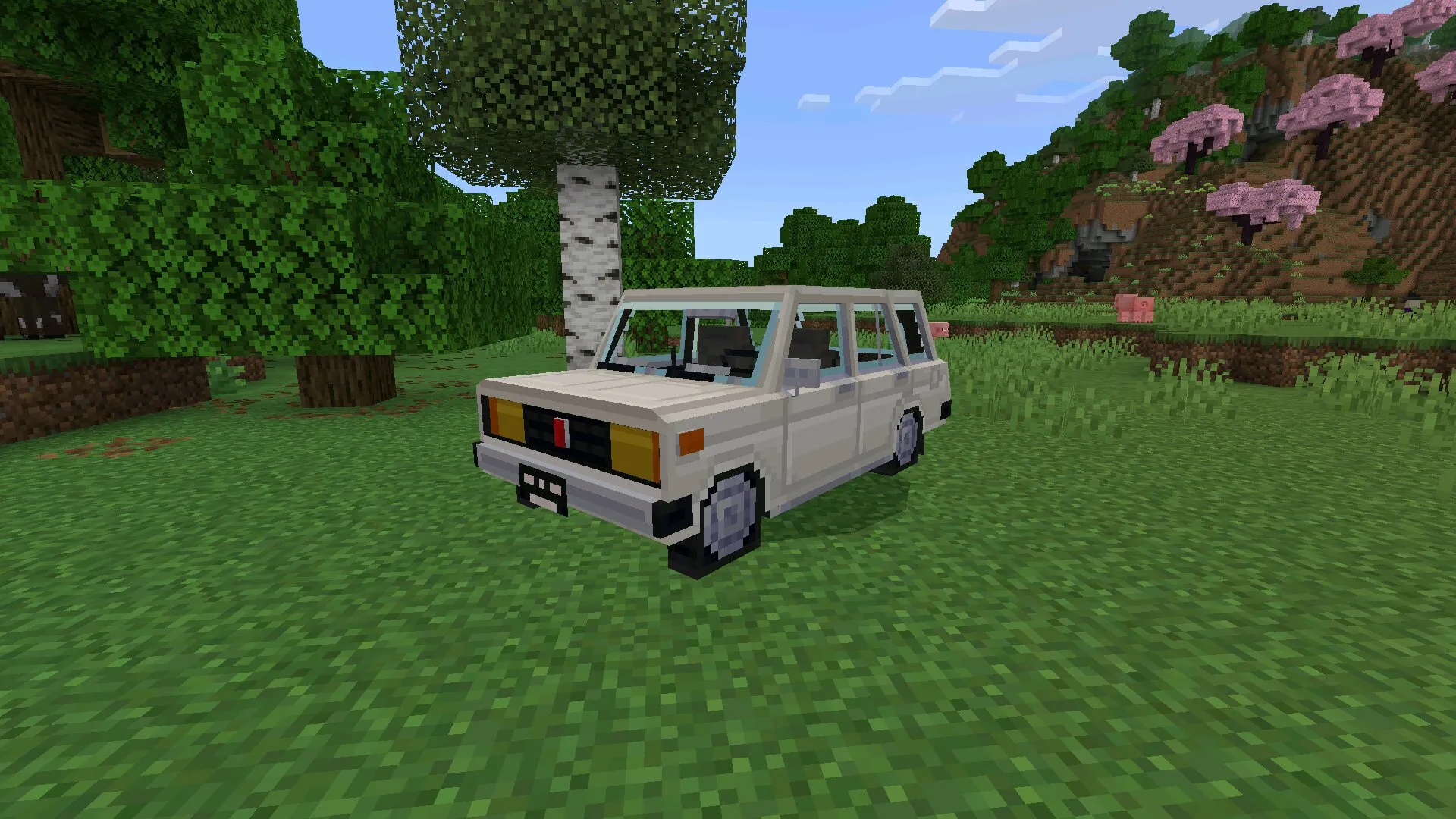 Тачка из мода на машины СССР в Майнкрафт ПЕ