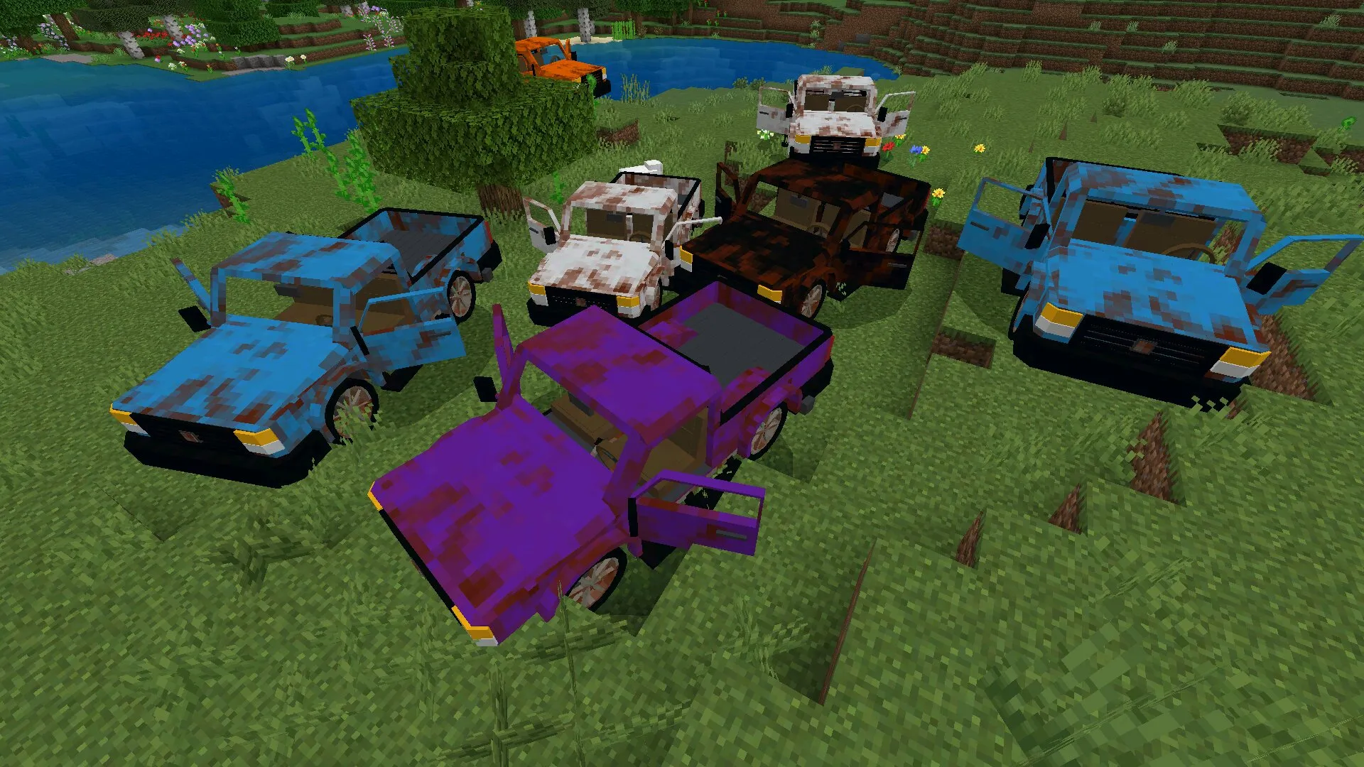 Скачать мод на заброшенные машины в Майнкрафт ПЕ