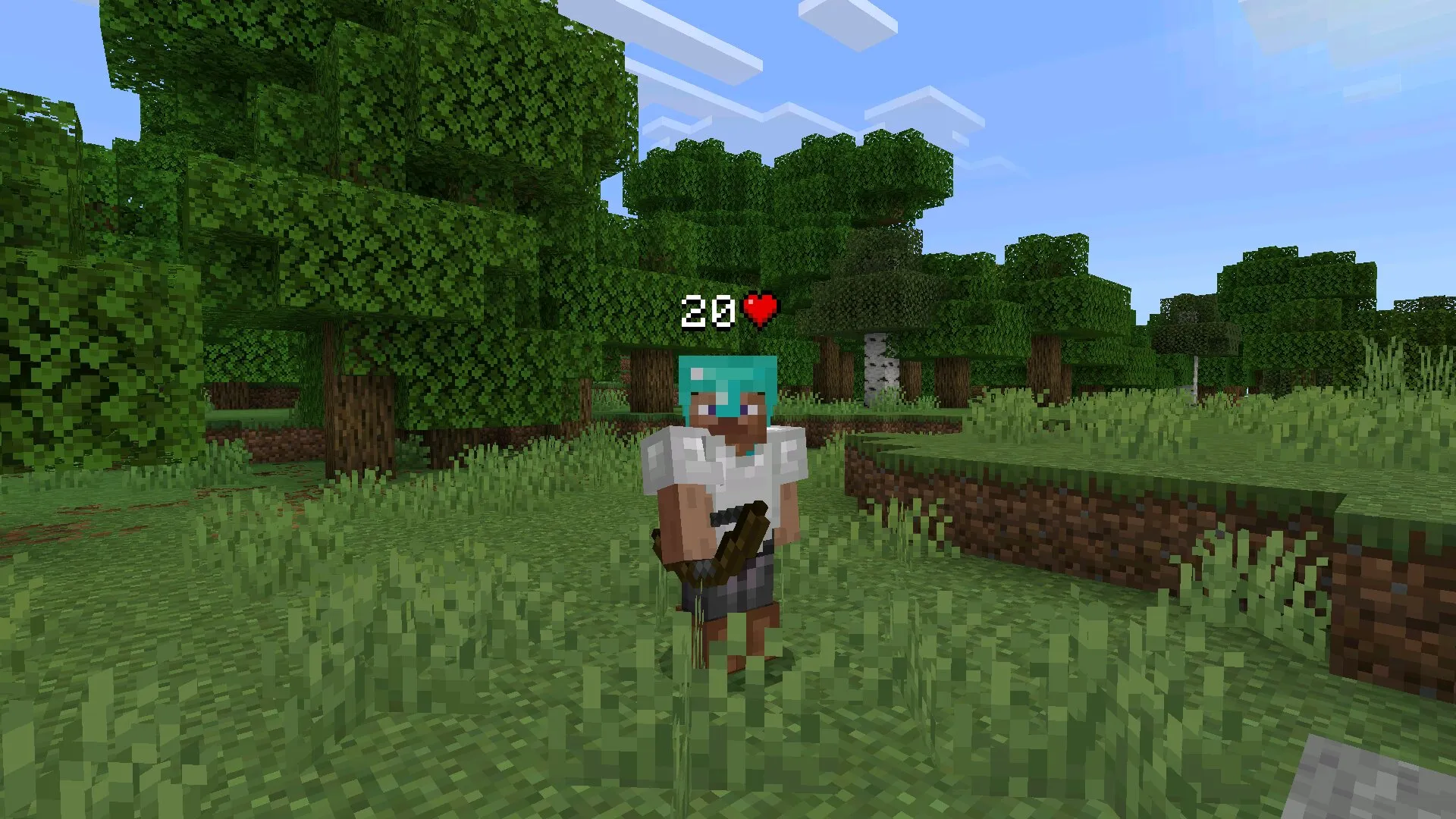 В броне из модов для пвп серверов в Майнкрафт ПЕ