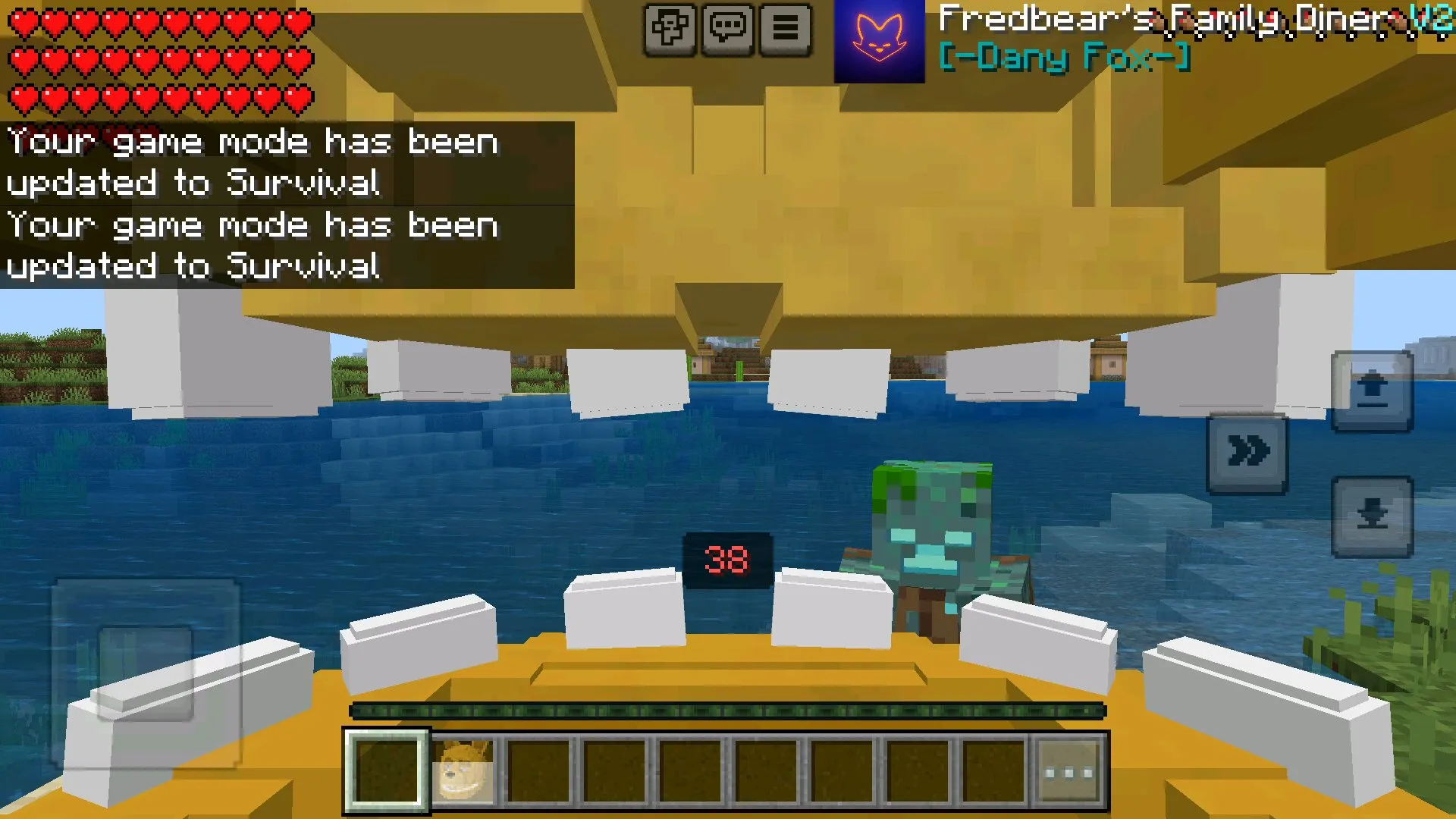 Внутри аниматроника из мода на спринг костюм в Майнкрафт ПЕ