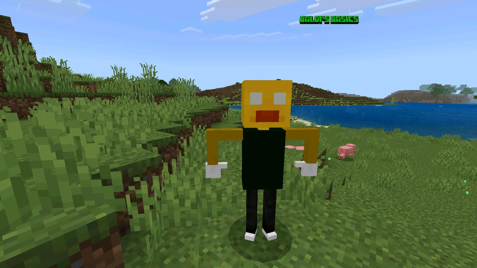 Враг из мода на Балди в Майнкрафт ПЕ