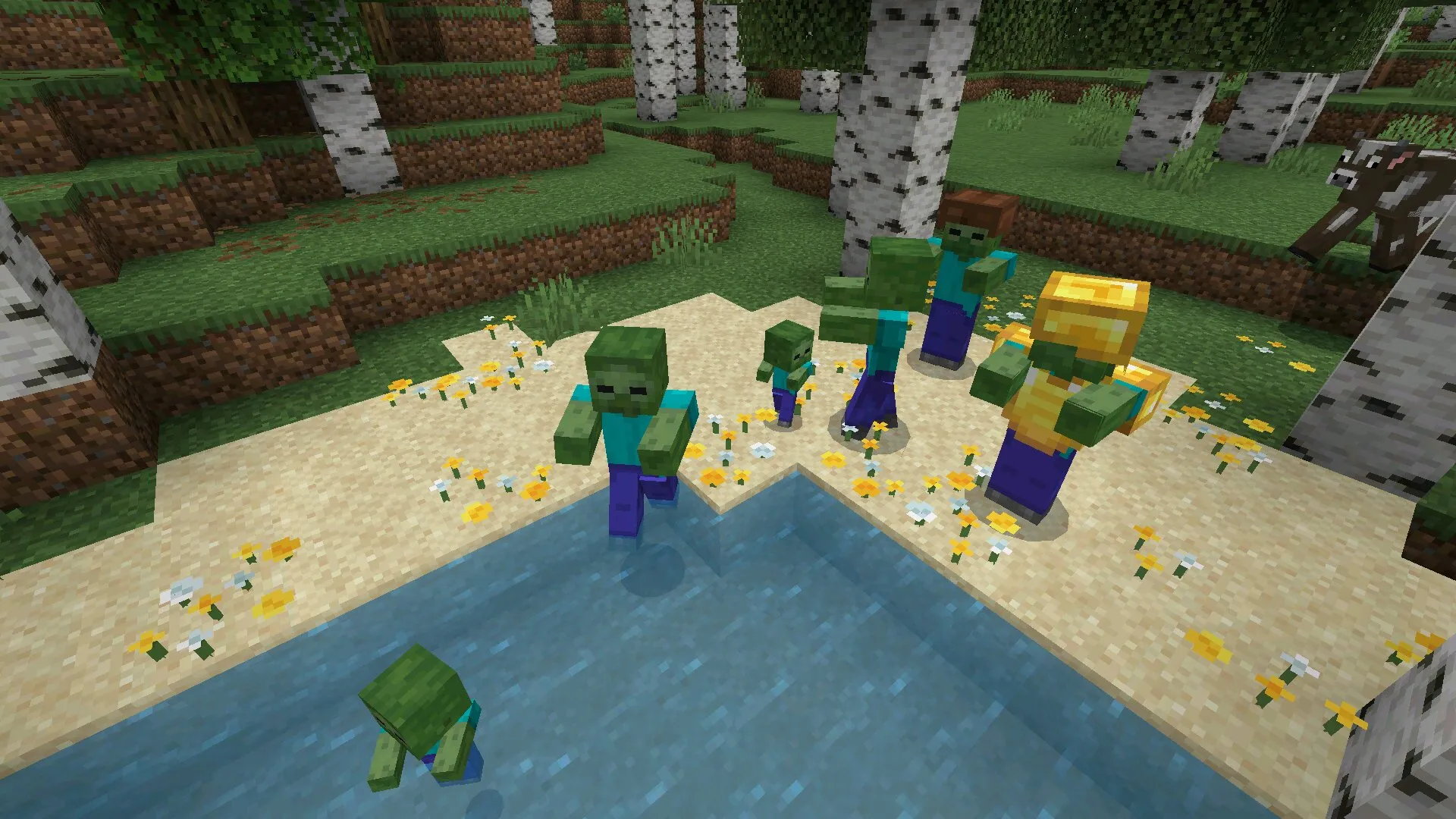 Враги из мода на спавн зомби в Майнкрафт ПЕ