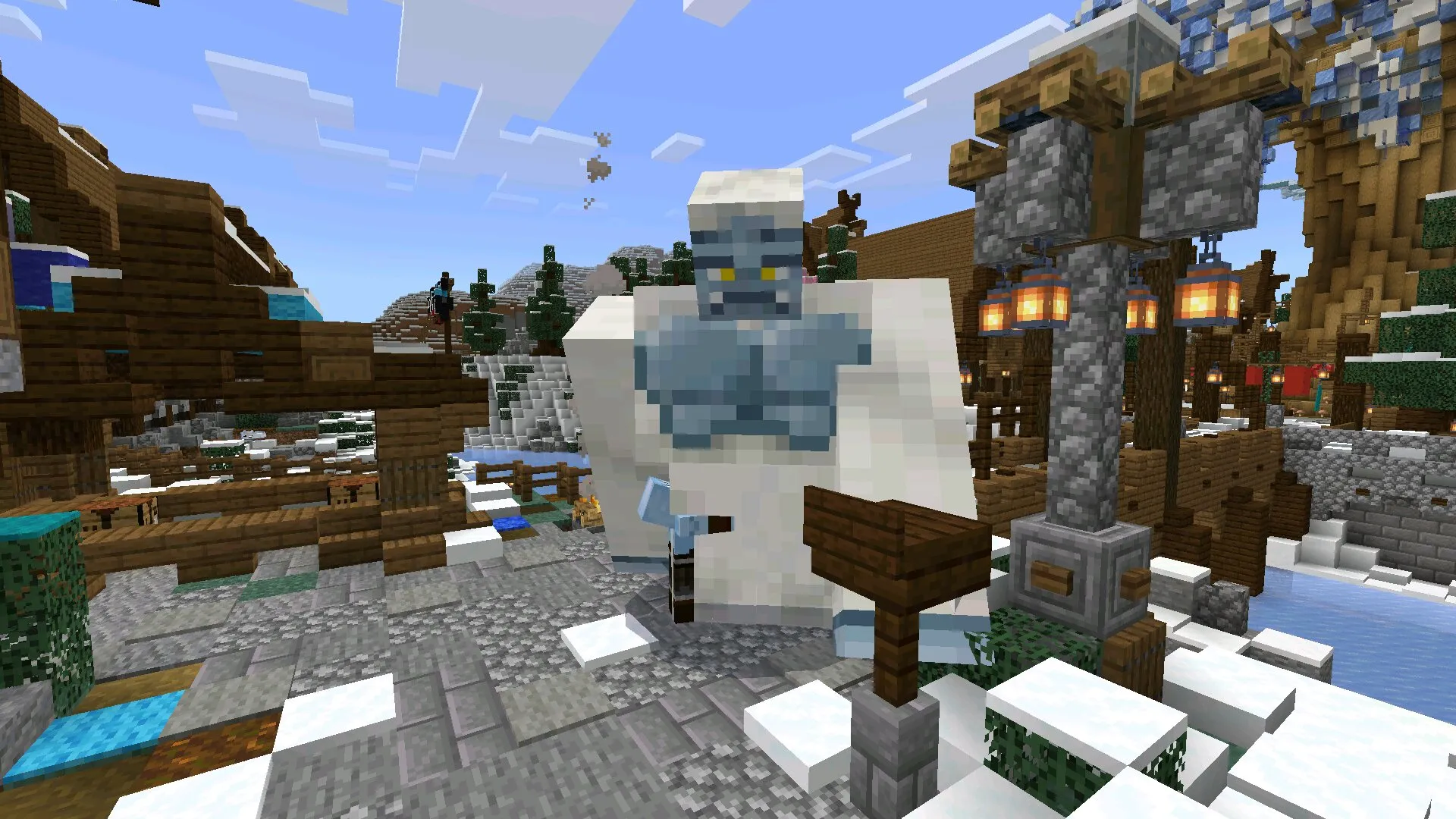 Йети из мода на ледниковый период в Майнкрафт ПЕ