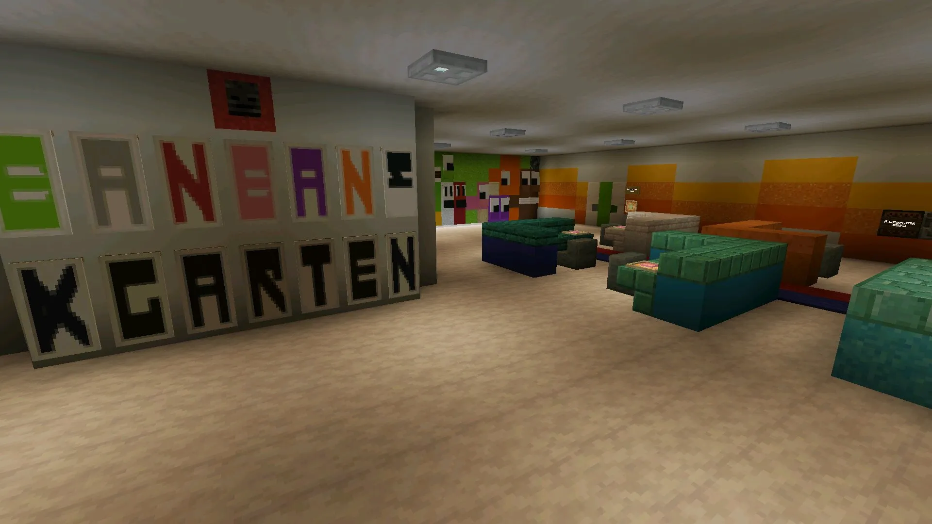 Зал из мода на сад банбан в Майнкрафт ПЕ