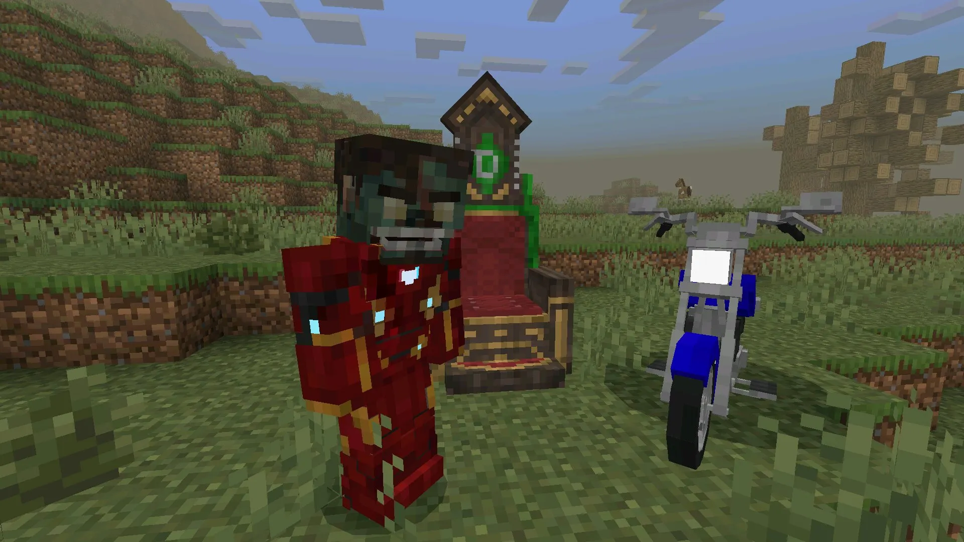 Зомби из мода на Марвел в Майнкрафт ПЕ