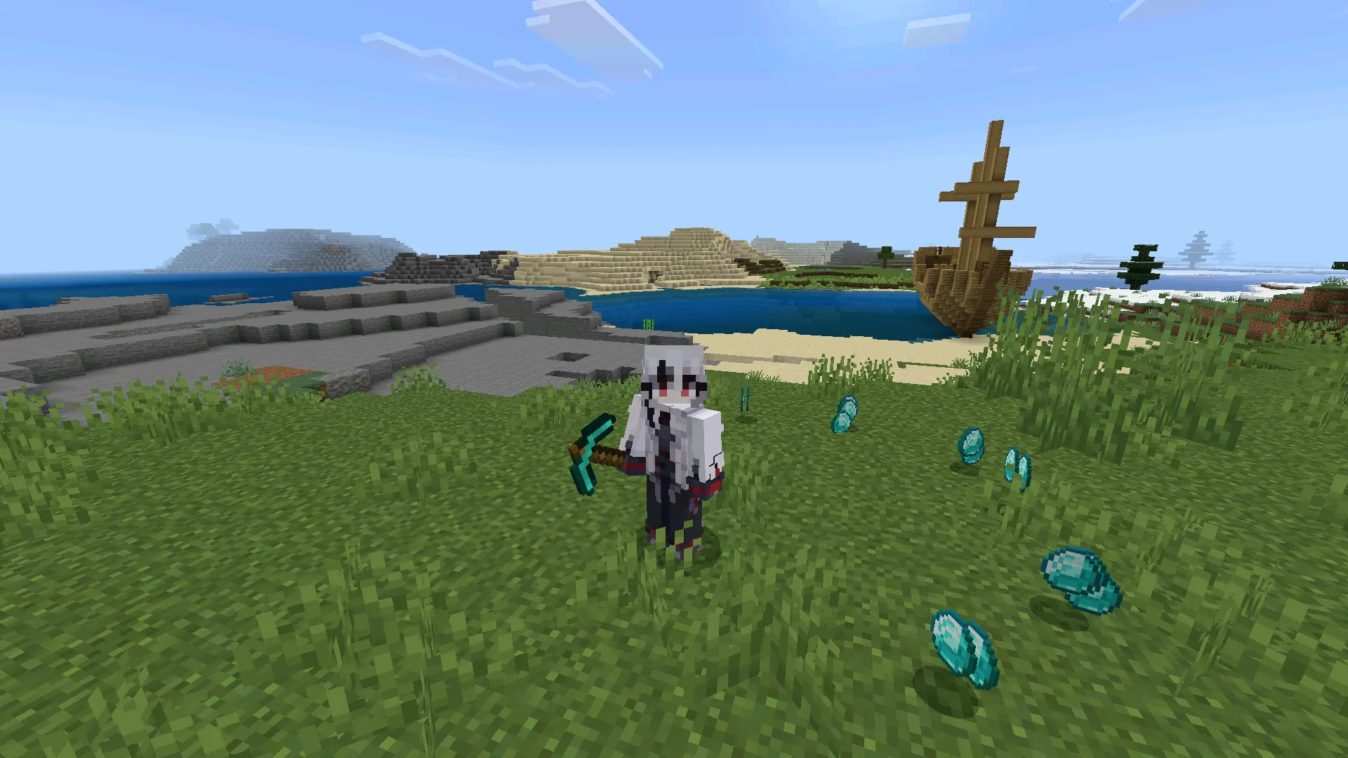 Добыча из мода на магнит в Майнкрафт ПЕ