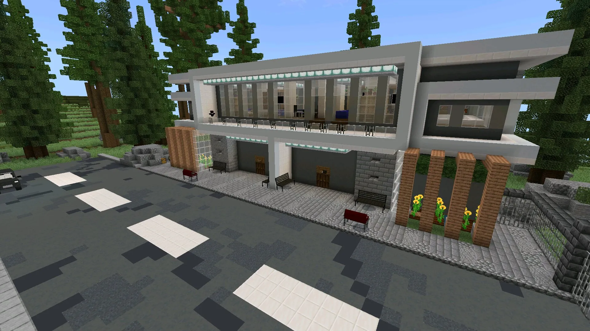 Дом из мода на энтити в Майнкрафт ПЕ