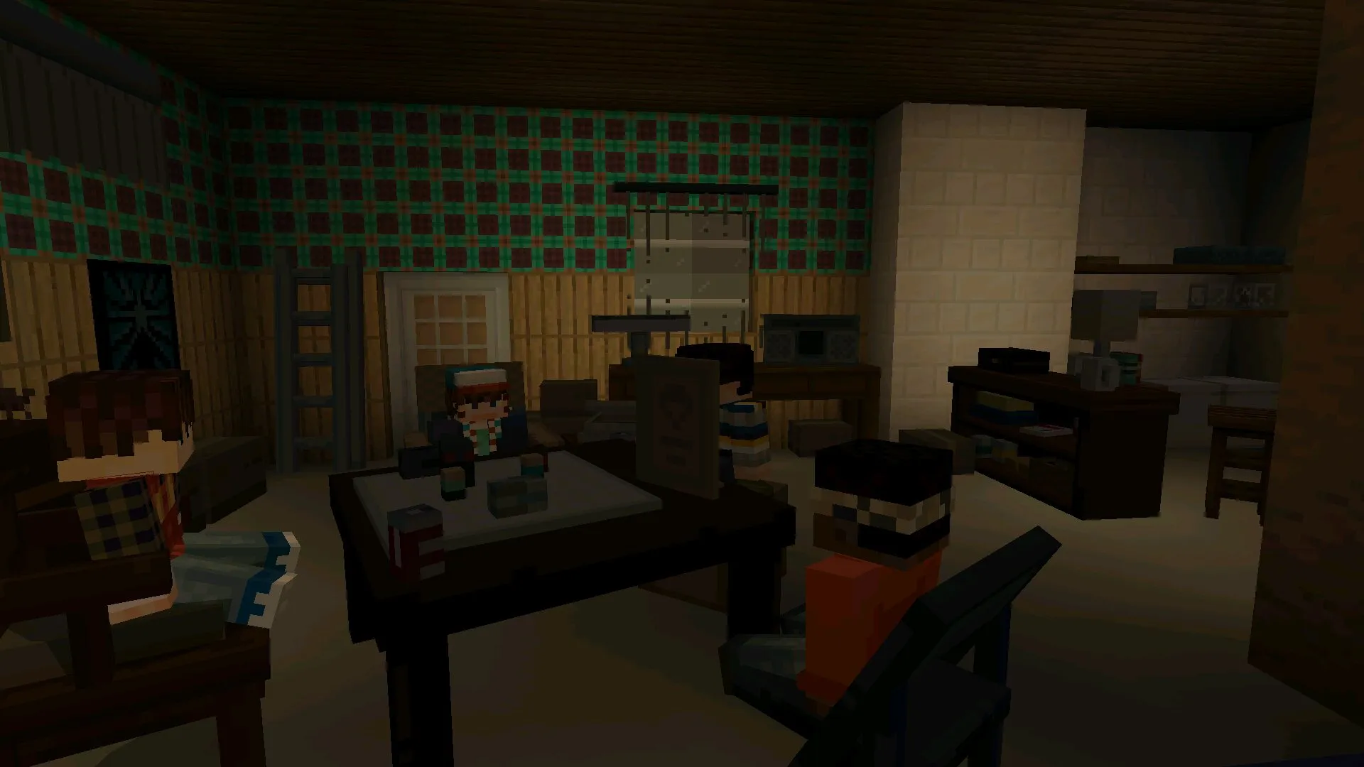 Герои из мода на странные дела в Майнкрафт ПЕ