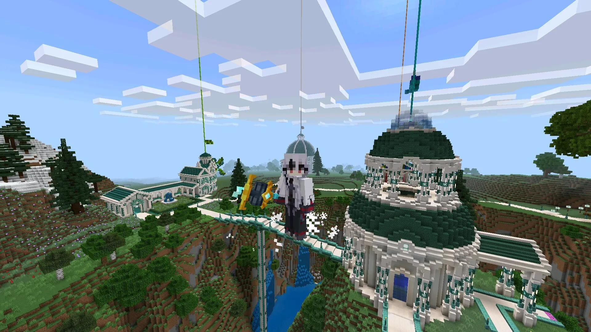 Герой из Мода на Оружие богов в Майнкрафт ПЕ