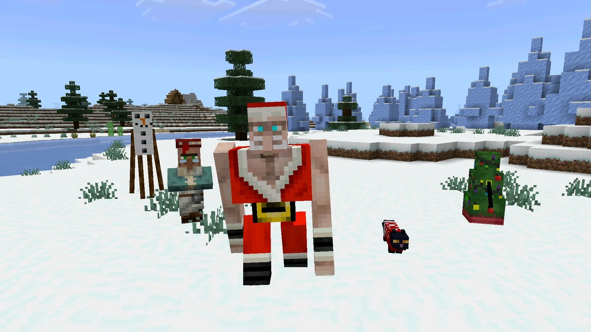 Мобы из новогодних модов в Майнкрафт ПЕ