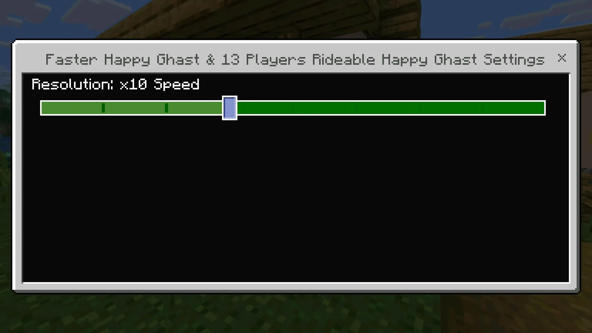 Настройка из мода на гаста для Майнкрафт ПЕ
