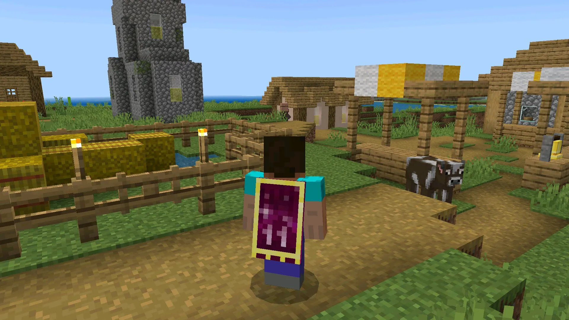 Новый год из скина плаща в Майнкрафт ПЕ