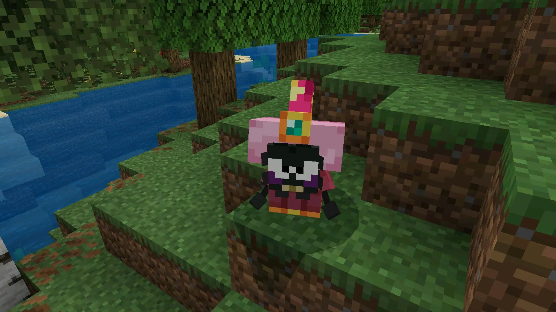 Паук из мода Ам Ням в Майнкрафт ПЕ