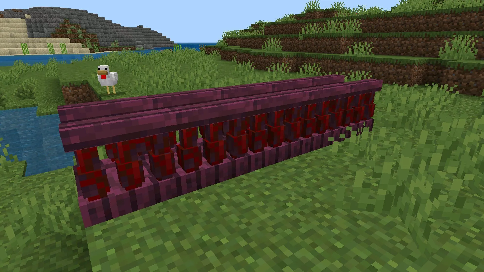 Переправа из мода на мосты в Майнкрафт ПЕ