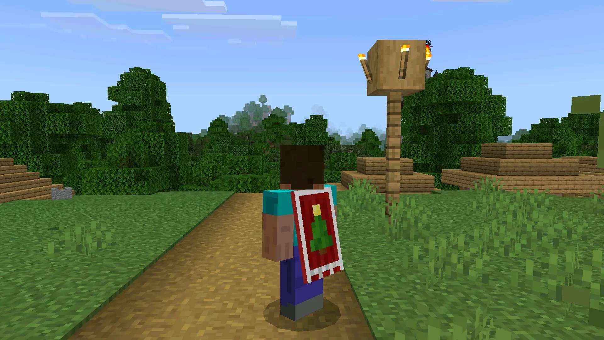 Рождество из скина плаща в Майнкрафт ПЕ