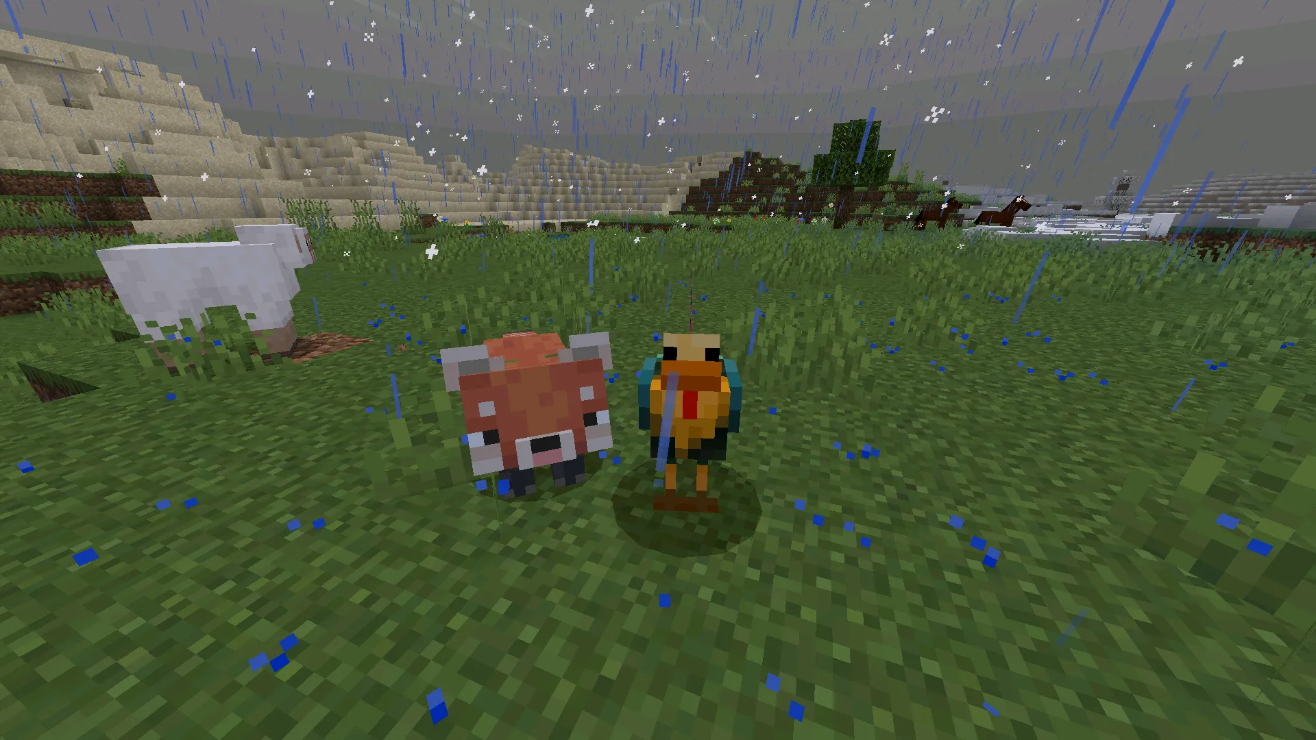 Существа из мода на компаньона в Майнкрафт ПЕ