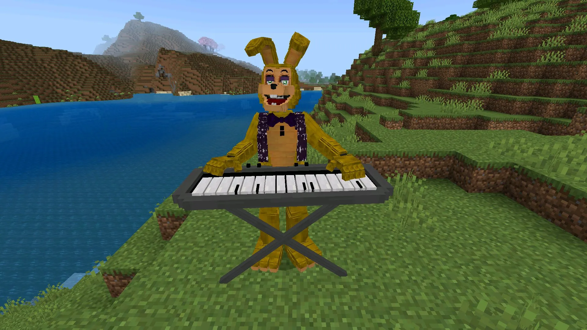 Бонни из мода на Спрингтрапа в Майнкрафт ПЕ