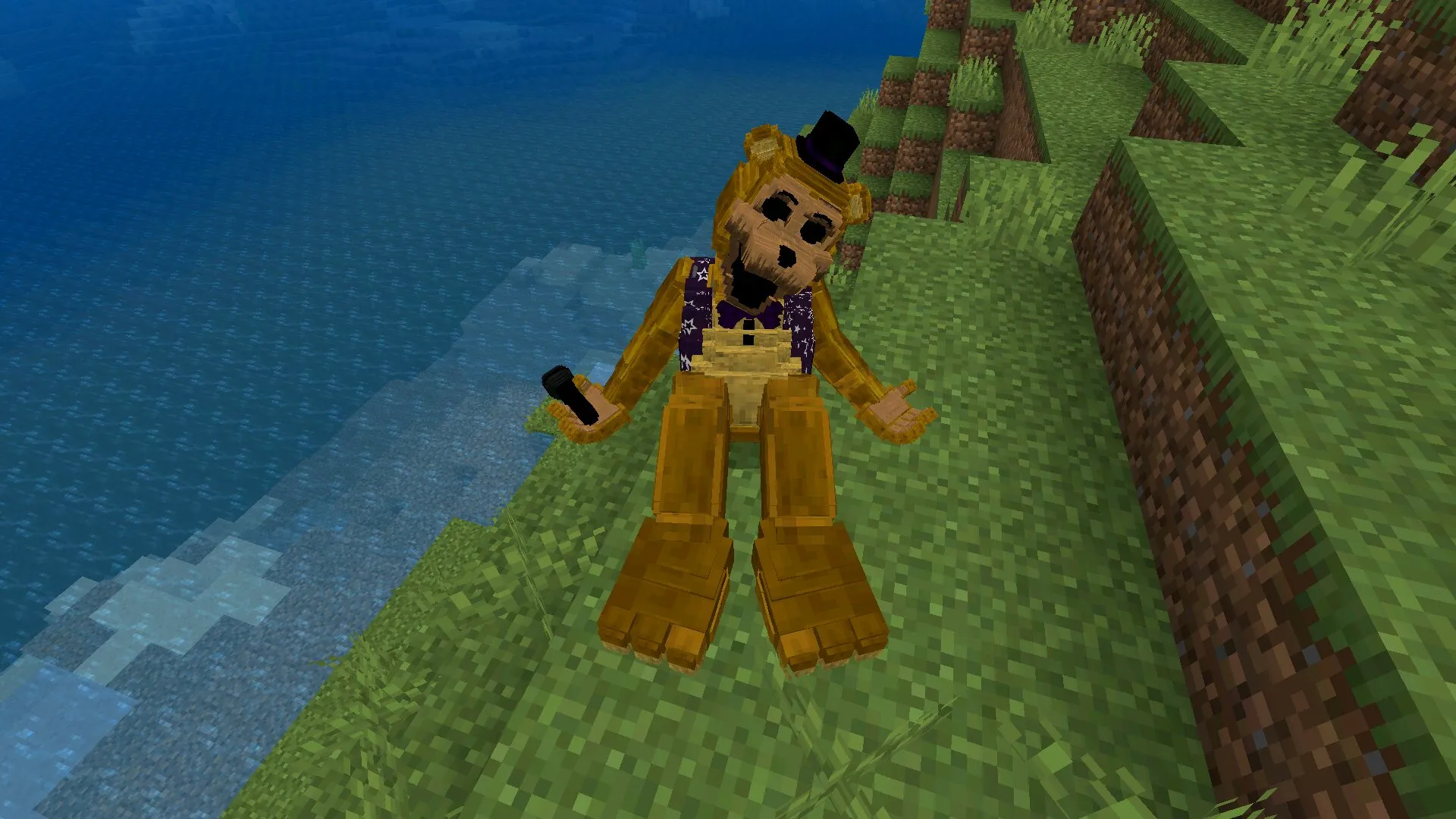 Фредди из мода на Спрингтрапа в Майнкрафт ПЕ