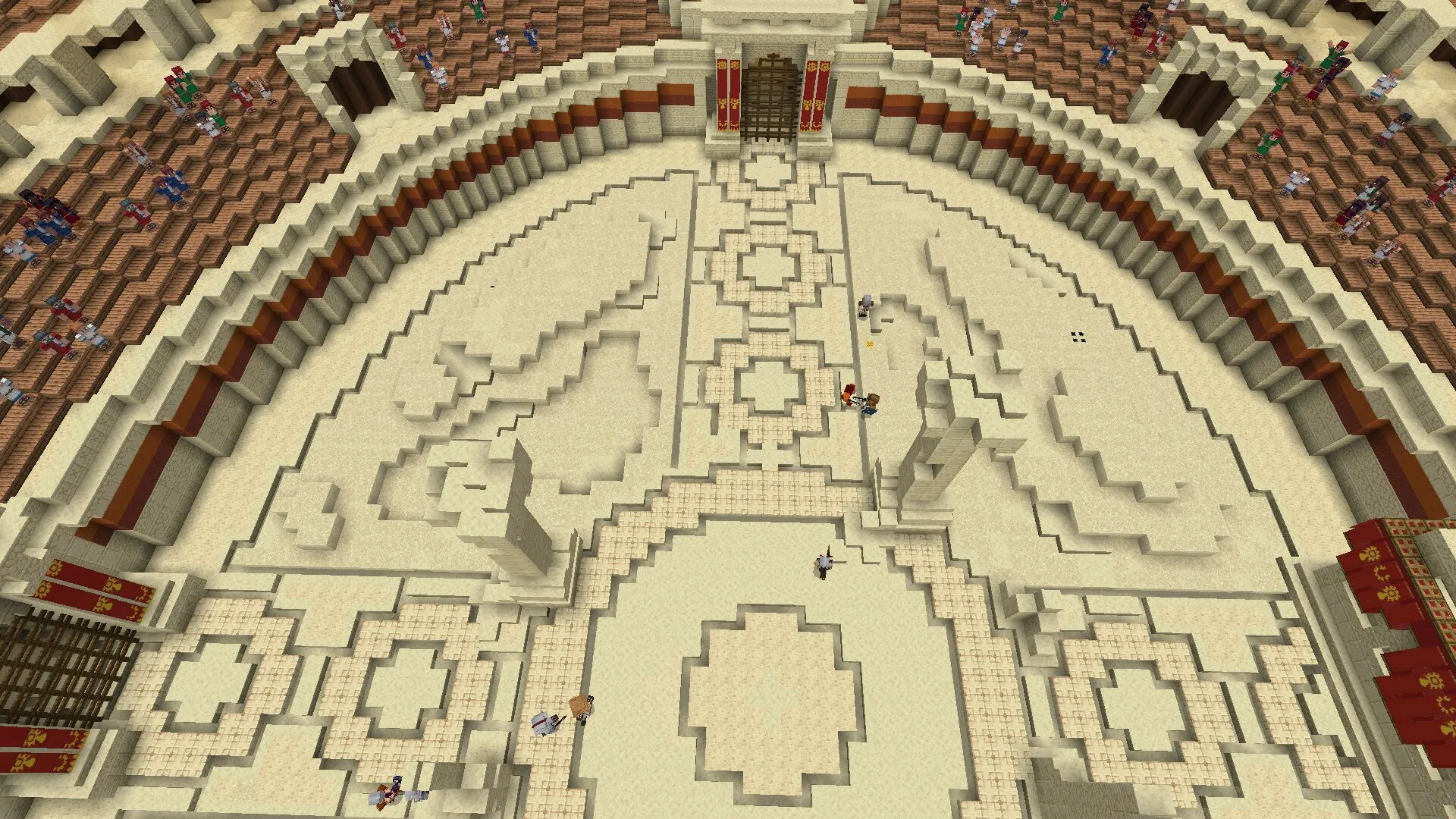 Колизей из карты Гладиаторы в Майнкрафт ПЕ