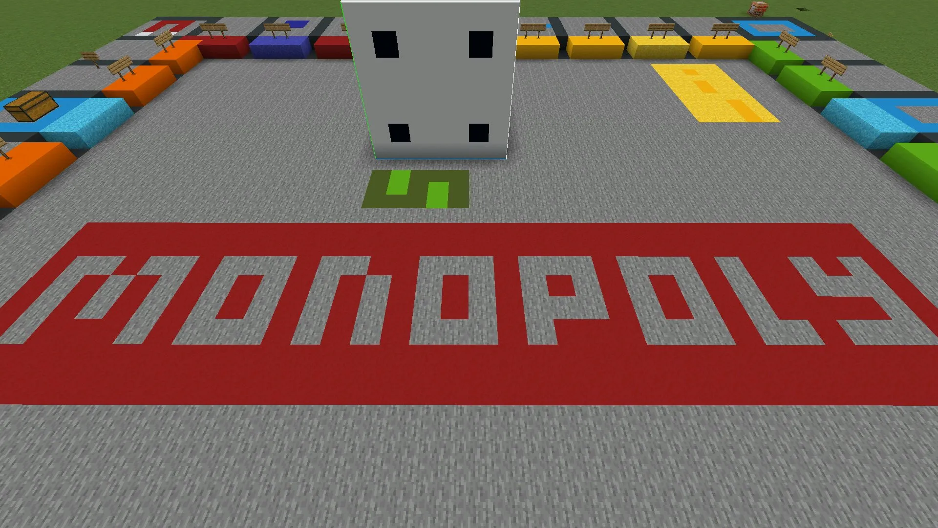 Название из карты Майнополия в Майнкрафт ПЕ