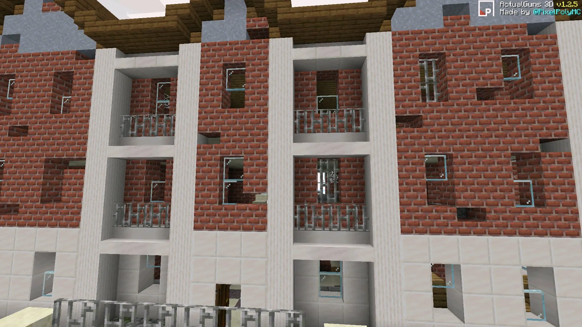 Окна из карты снайперов в Майнкрафт ПЕ