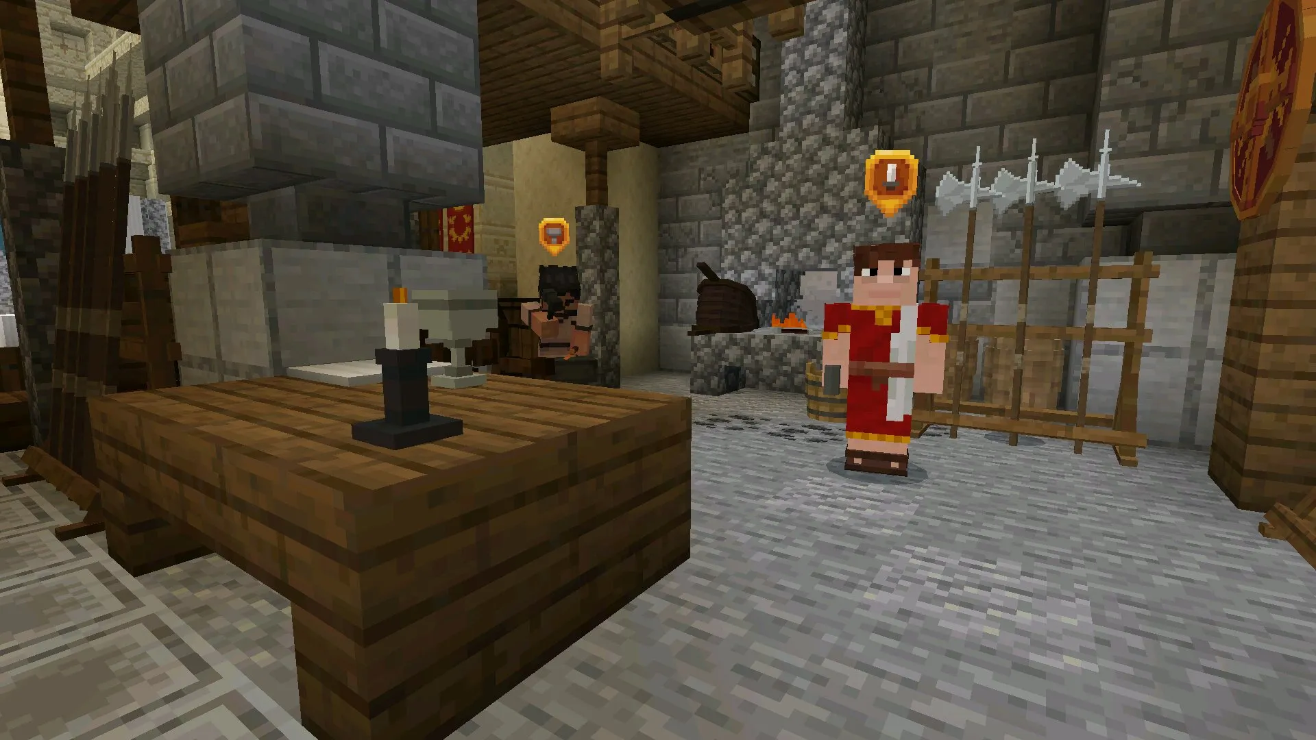 Оружие из карты Гладиаторы в Майнкрафт ПЕ