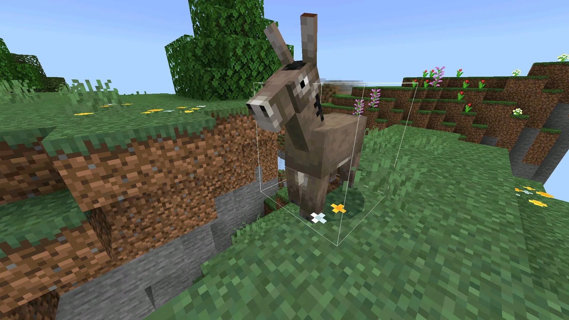 Ослик из мода на хит бокс в Майнкрафт ПЕ