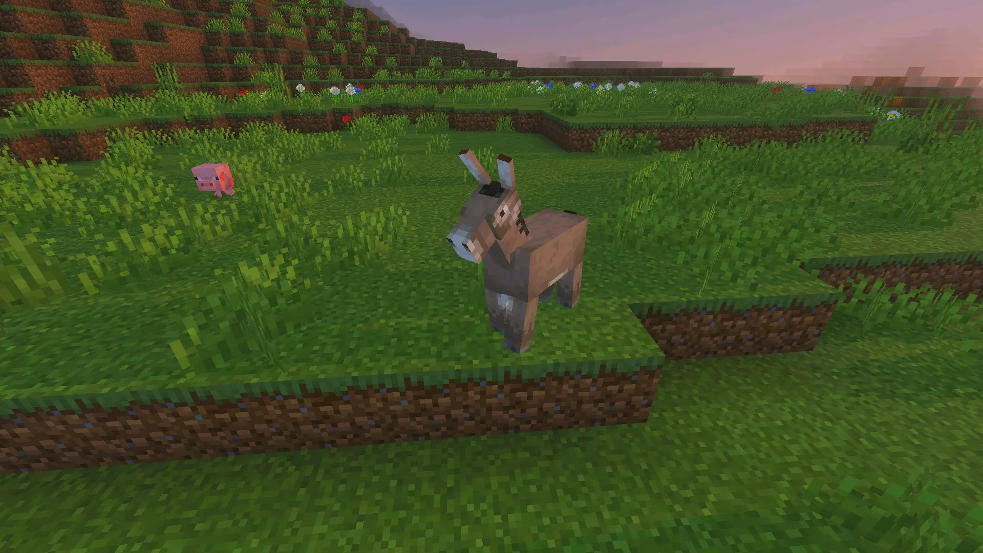 Ослик из шейдеров без лагов в Minecraft PE