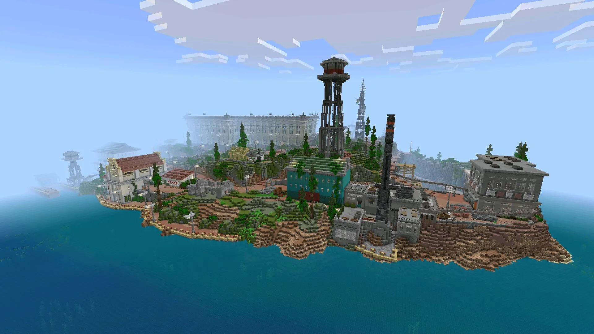 Скачать карту Алькатраса в Майнкрафт ПЕ