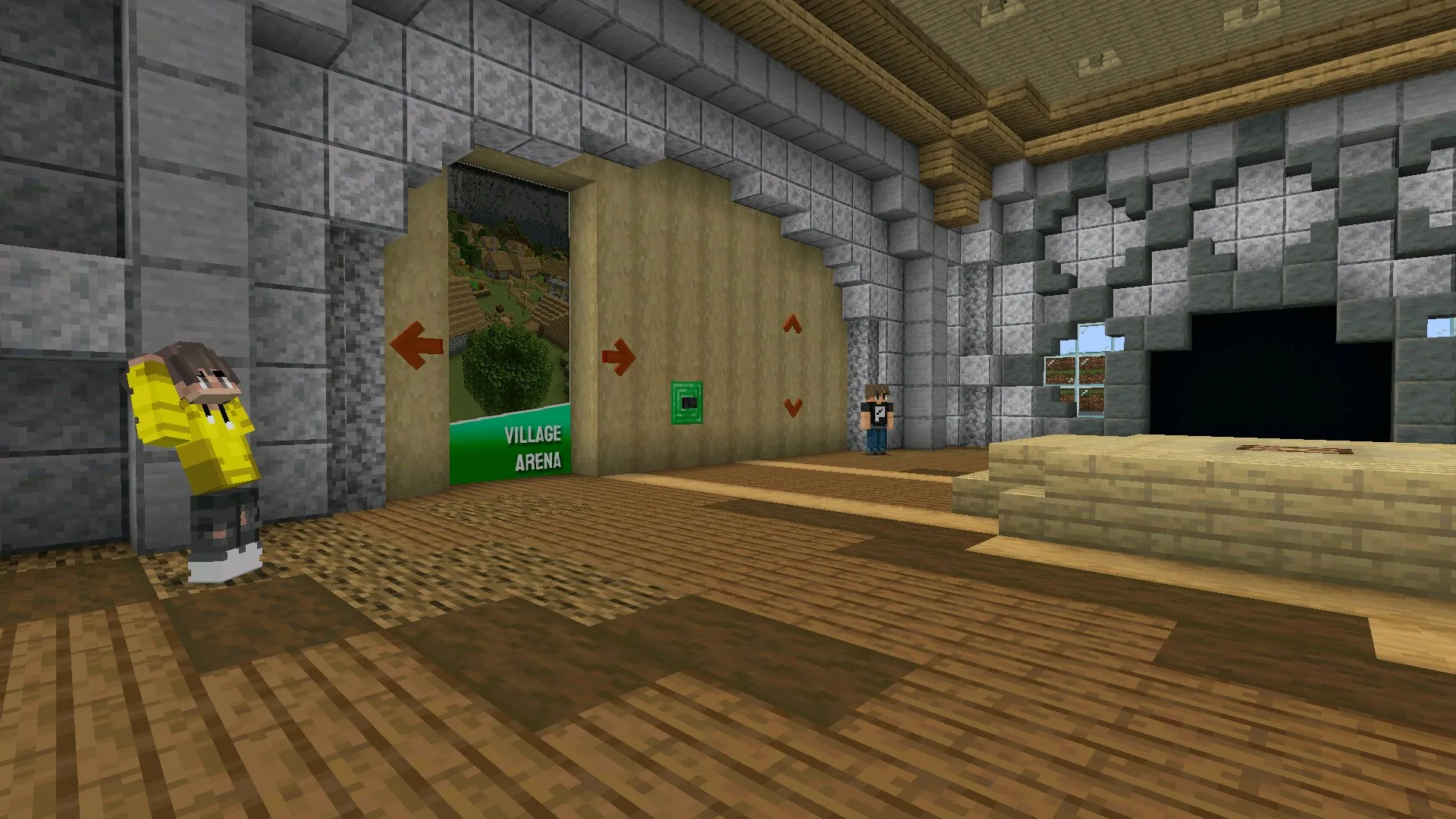 Старт из карты догонялки в Майнкрафт ПЕ