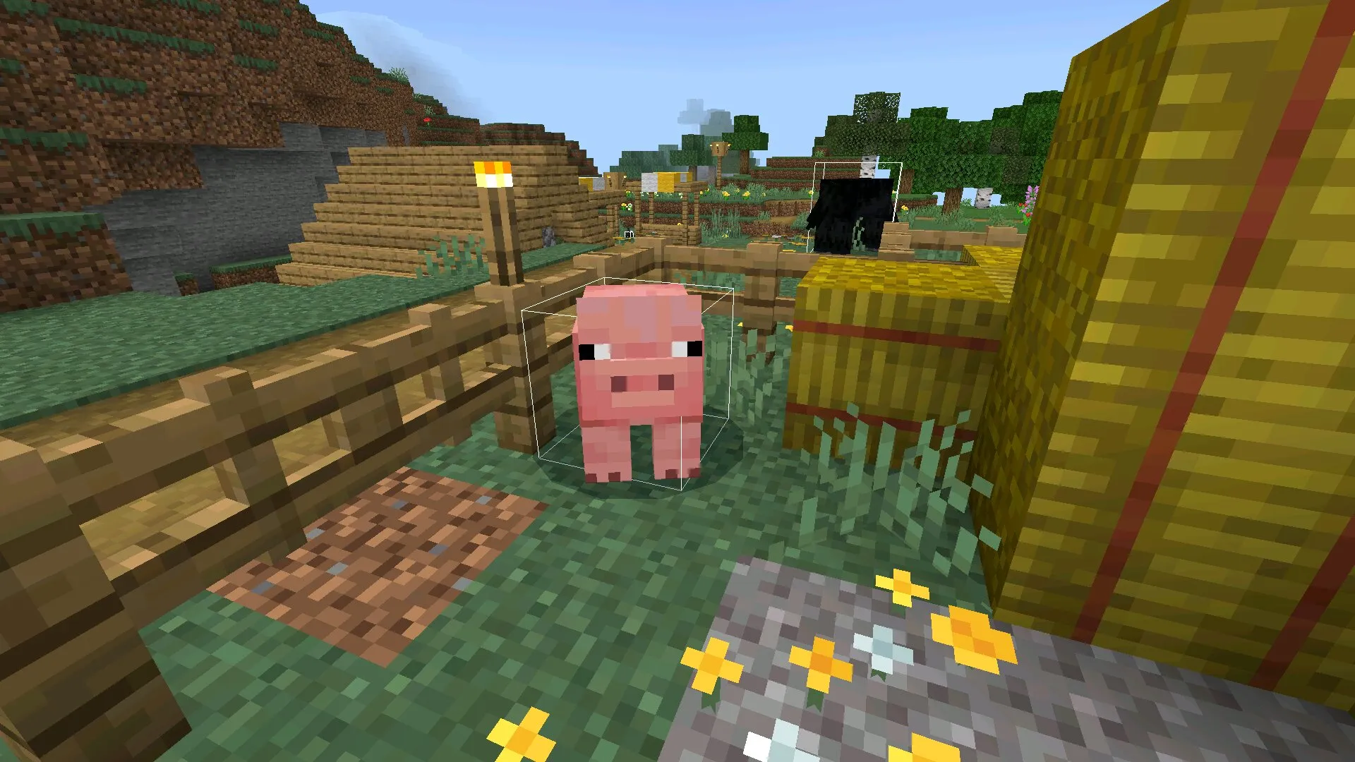 Свинка из мода на хит бокс в Майнкрафт ПЕ