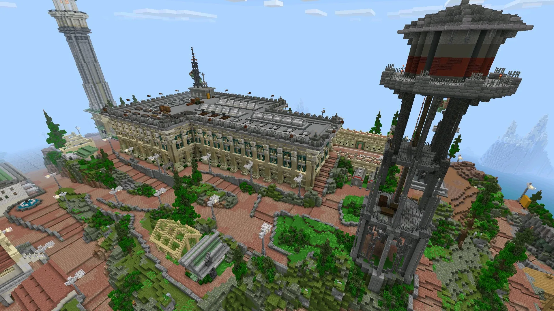 Тюрьма из карты Алькатраса в Майнкрафт ПЕ