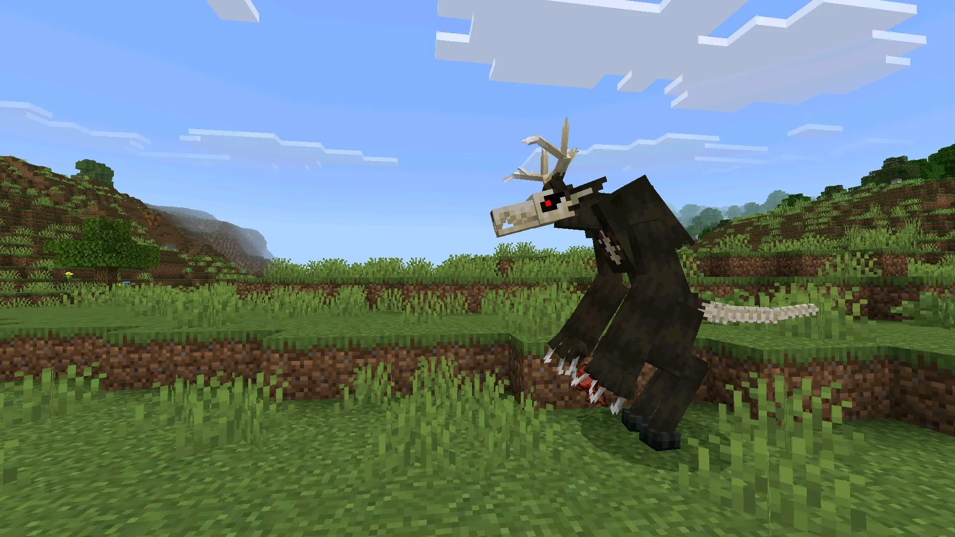 Вендиго из мода на мифических существ в Майнкрафт ПЕ