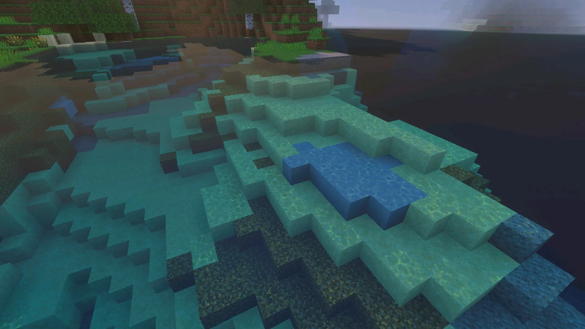 Вода из шейдеров без лагов в Майнкрафт ПЕ